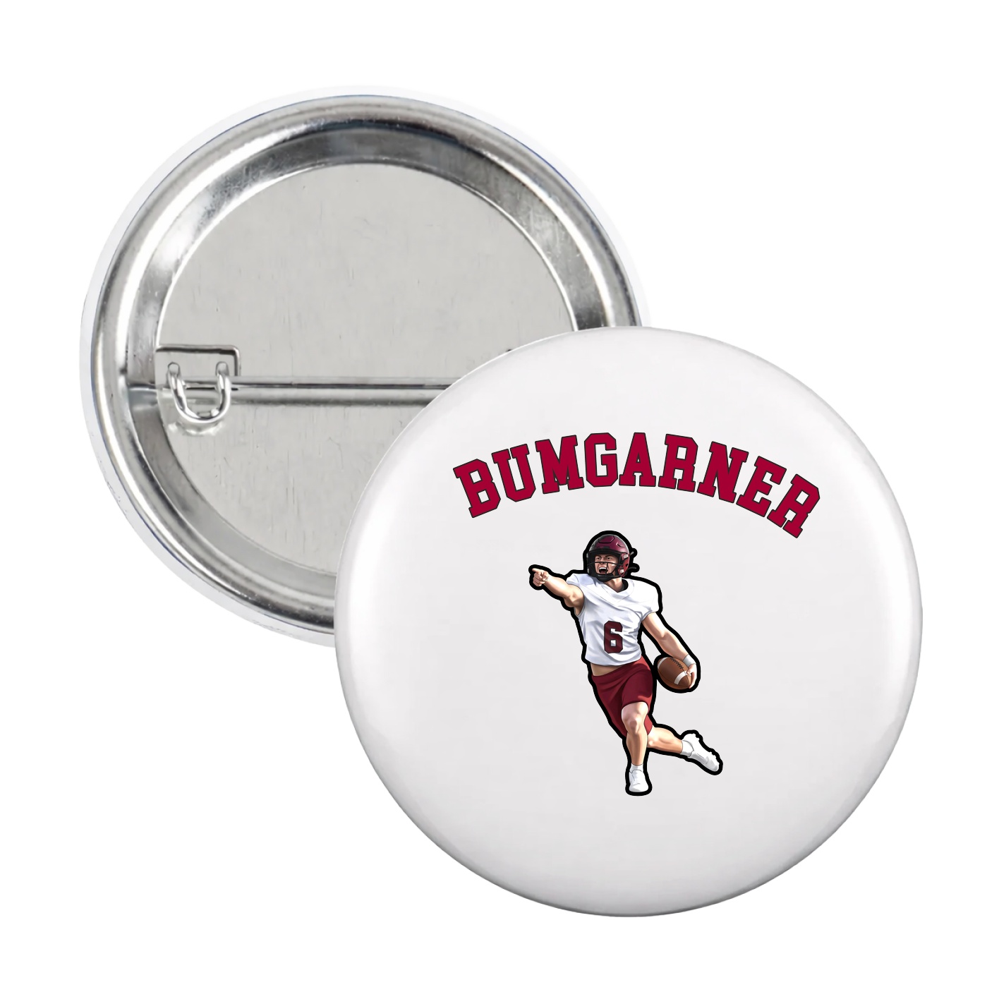 Game Day Button — Shirsey Arch in White