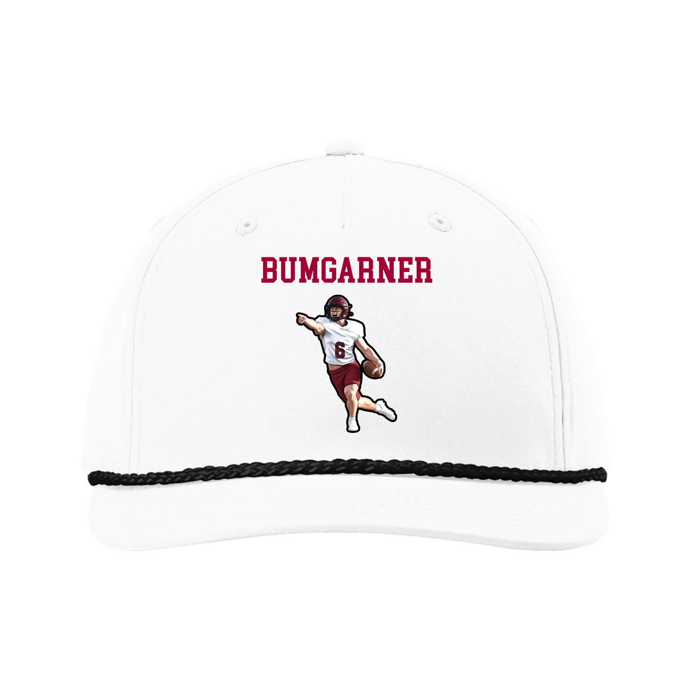 Five-Panel Classic Rope Cap — Shirsey in White