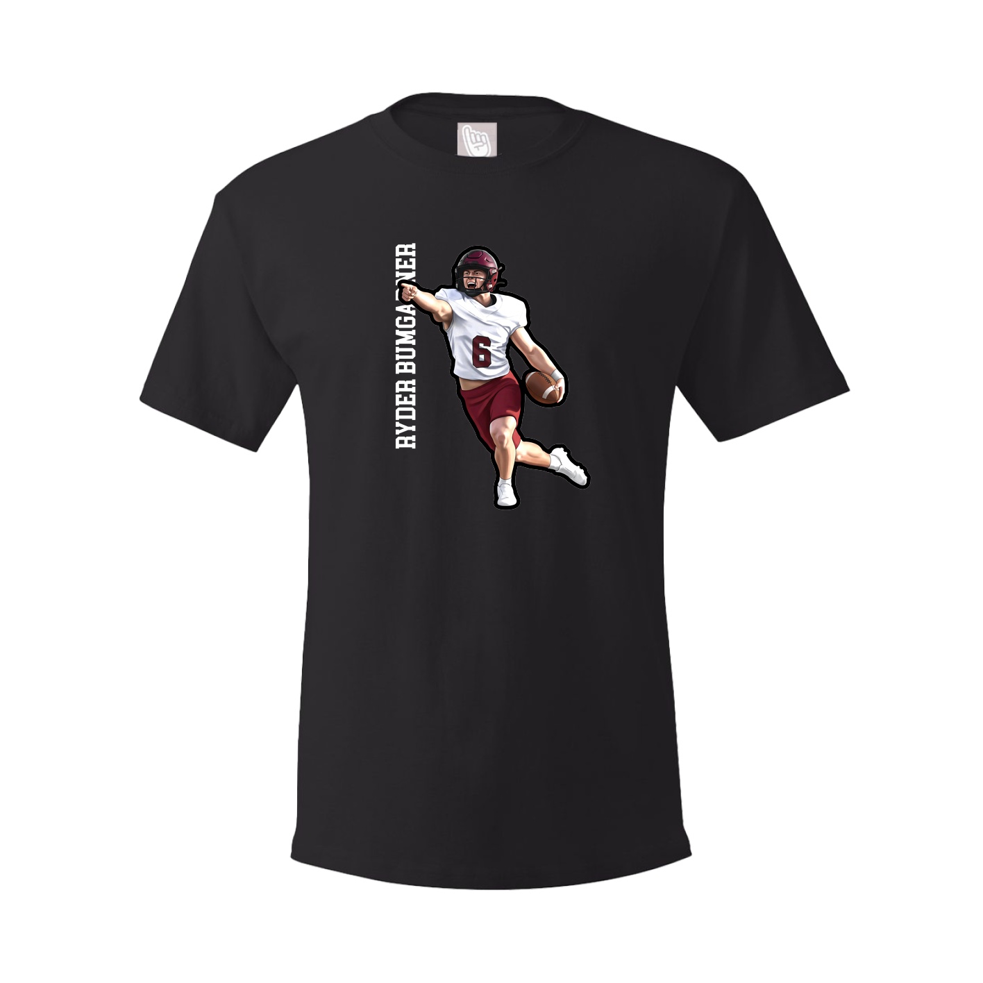 Tee — Name Vertical in Black