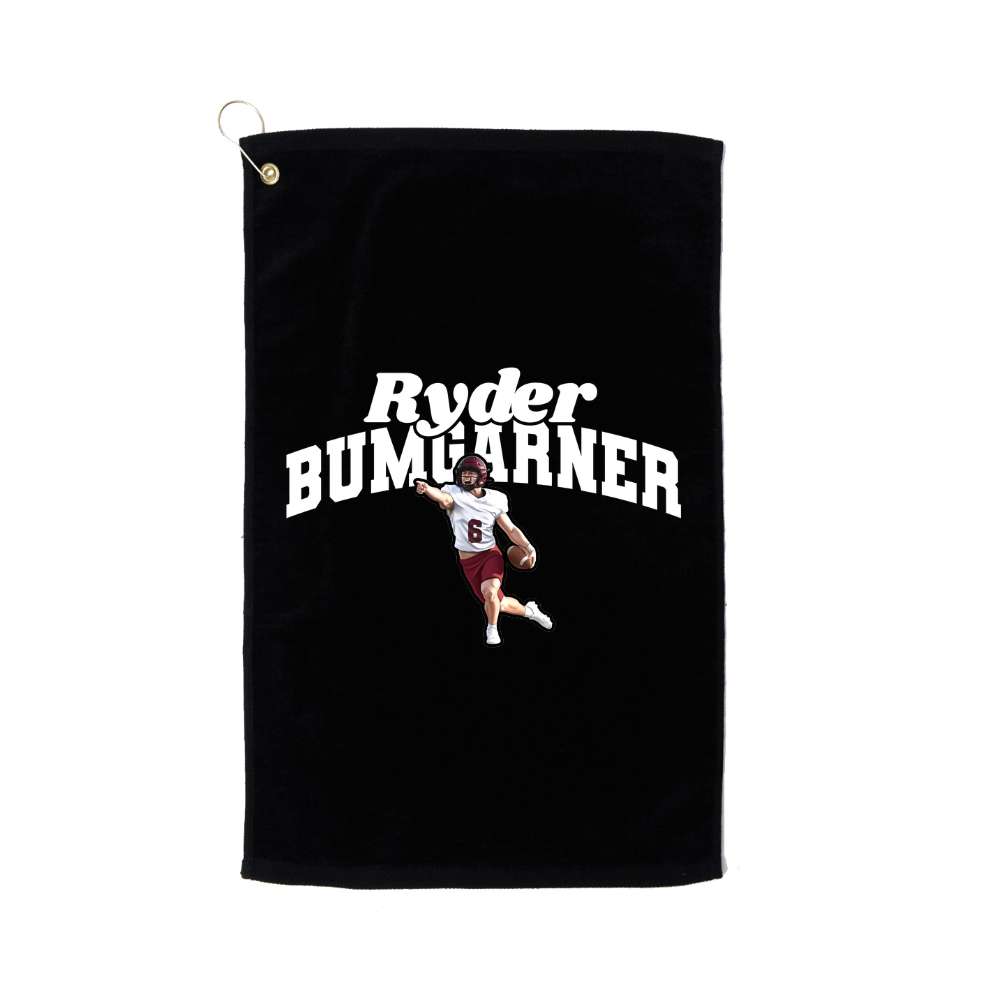 Golf Towel — Signature Arch in Black