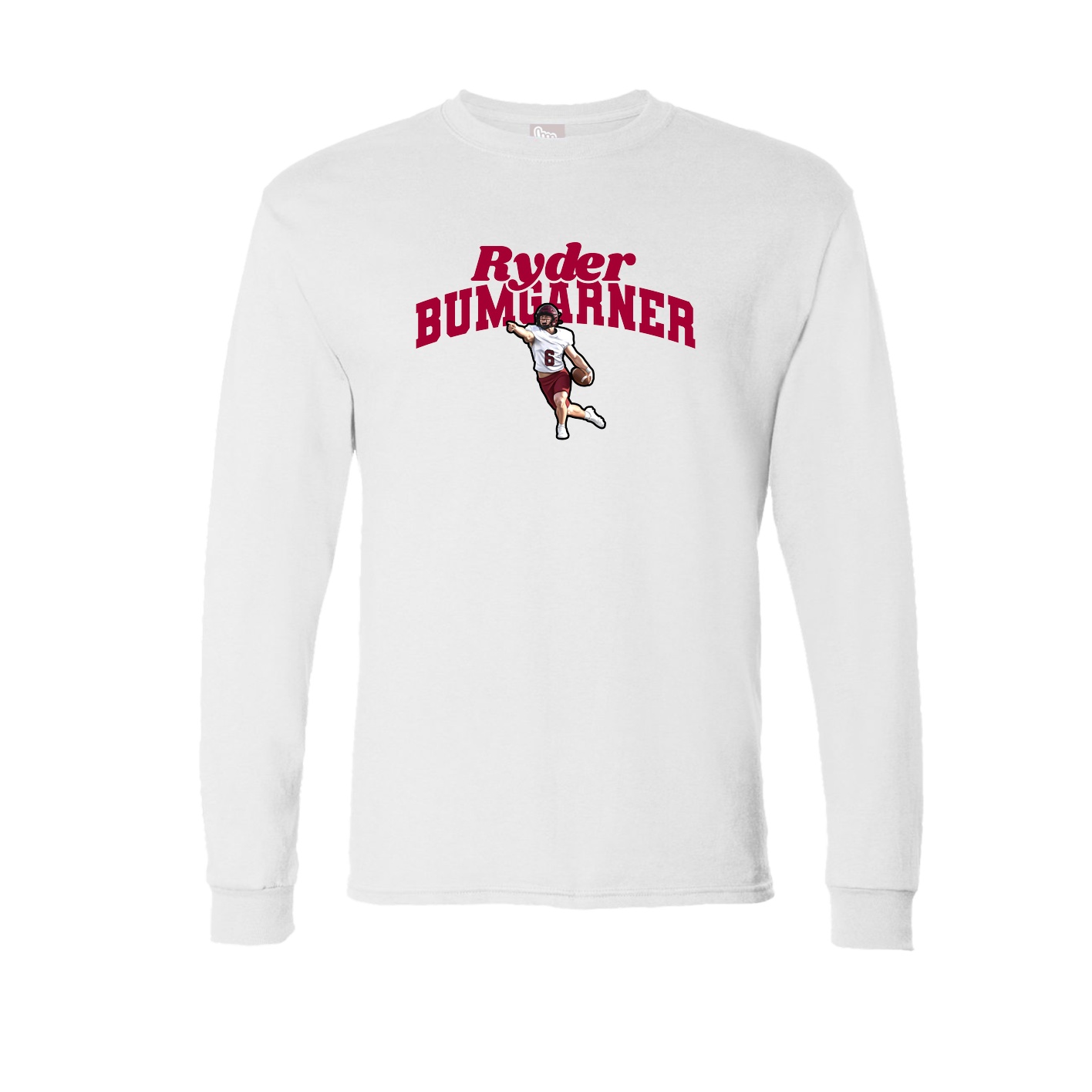 Long Sleeve Tee — Signature Arch in White