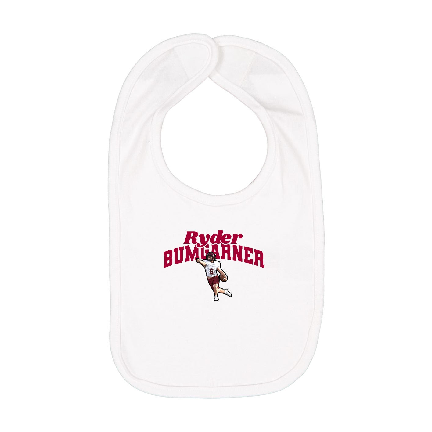 Infant Bib — Signature Arch in White