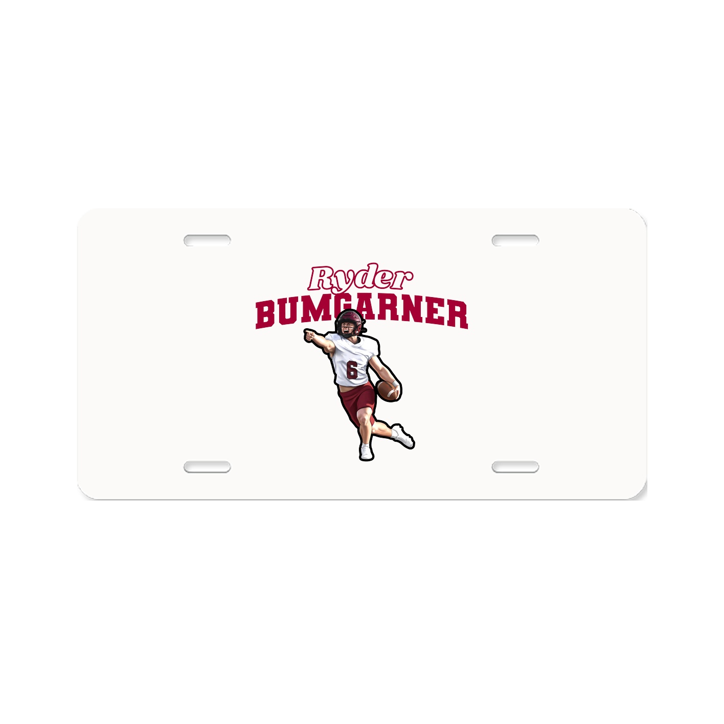 License Plate — Name Arch in Classic