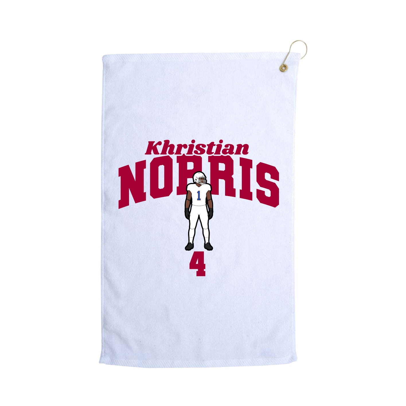 Golf Towel — Signature Arch in White