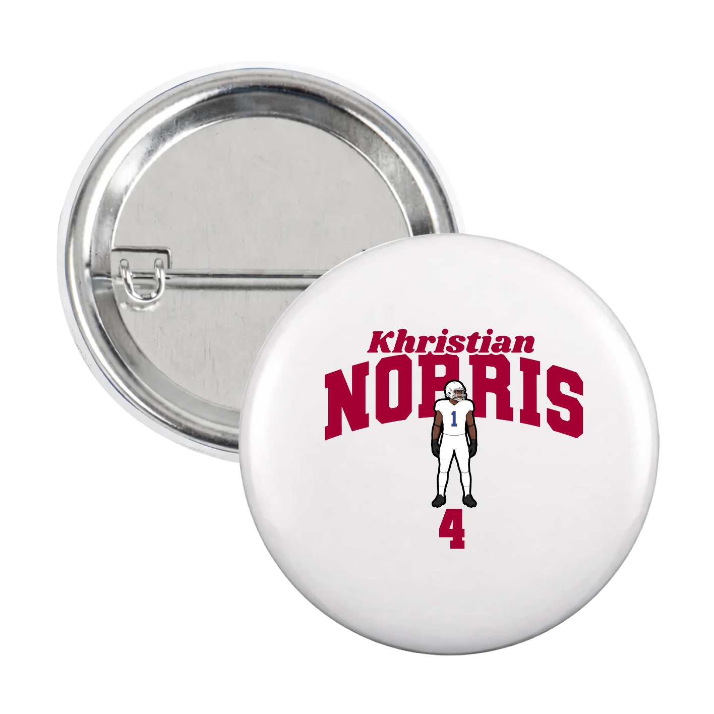 Game Day Button — Signature Arch in White