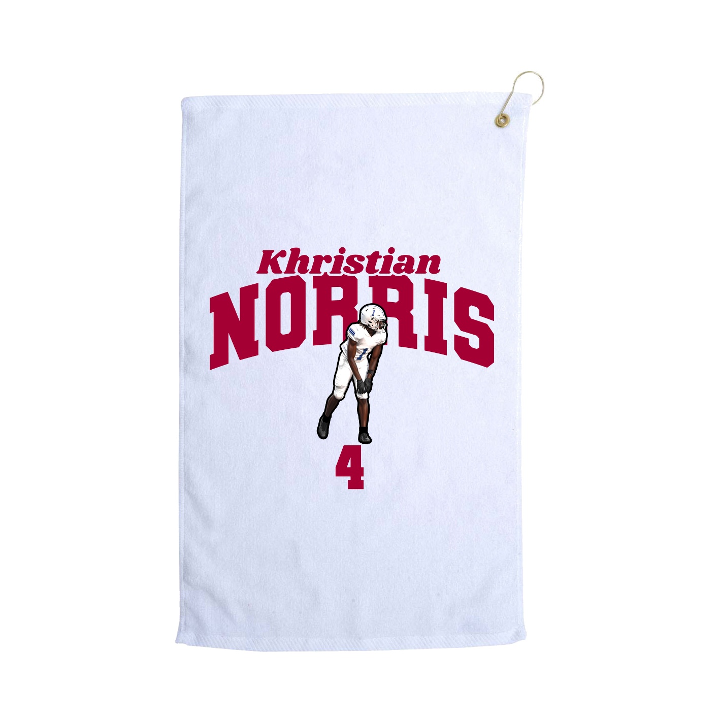 Golf Towel — Signature Arch in White
