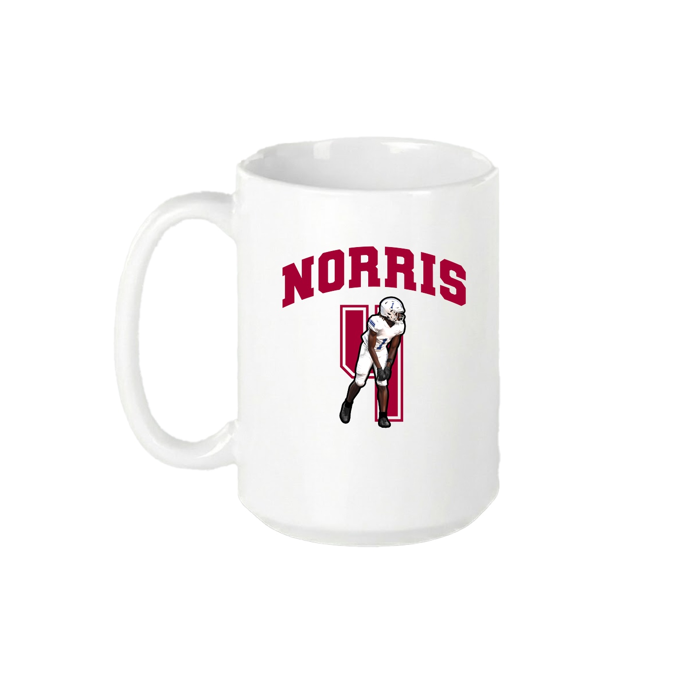 15oz Coffee Mug — Number in White