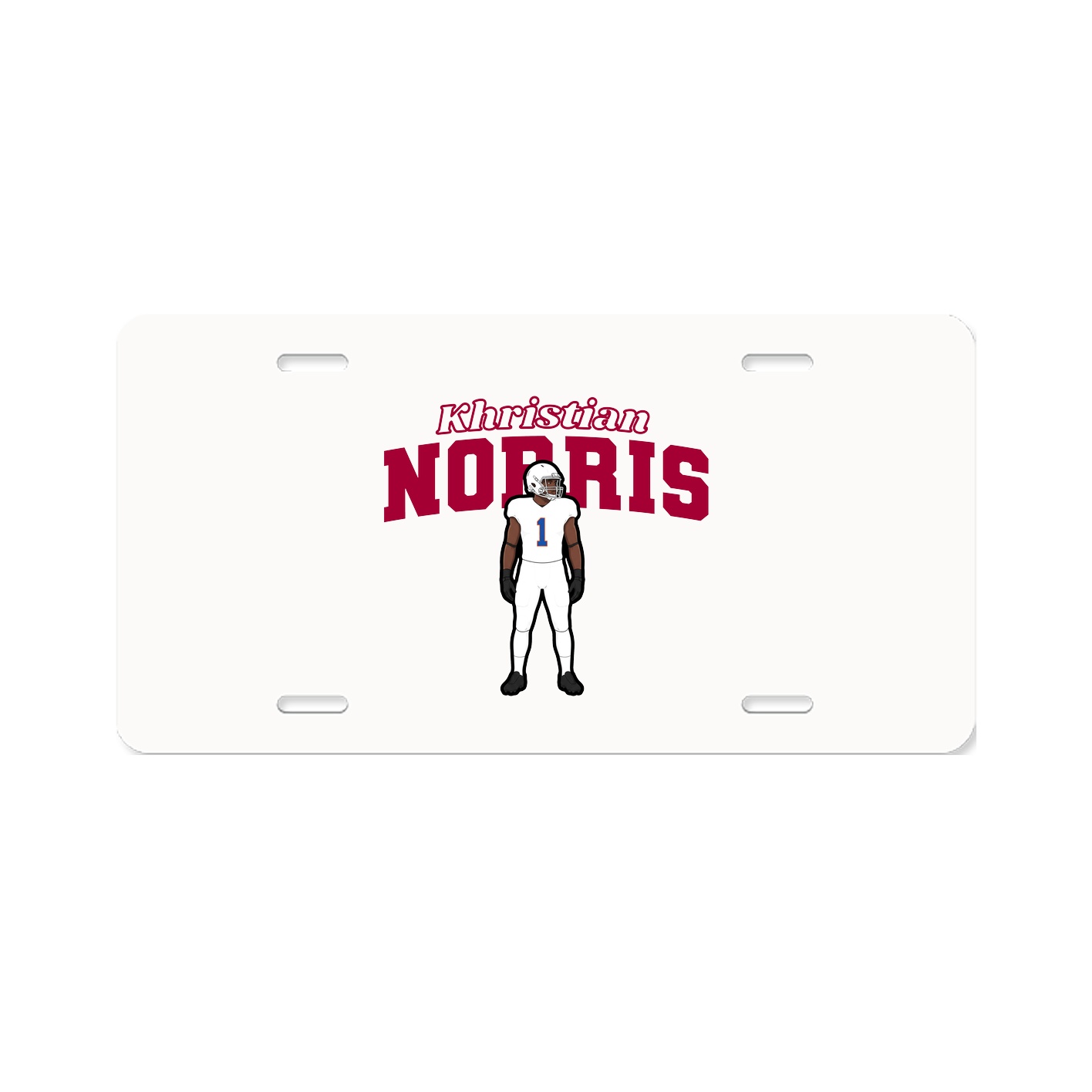 License Plate — Name Arch in Classic