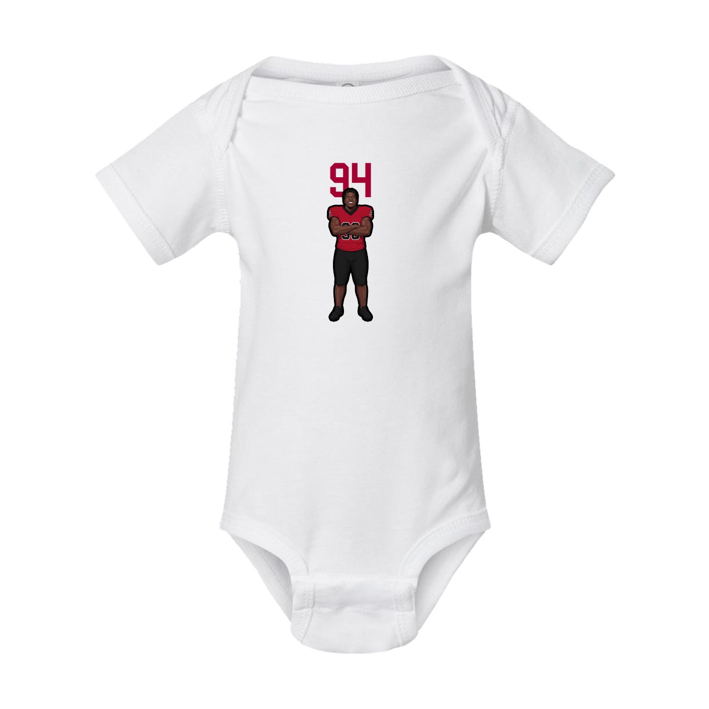 Baby Onesie — Number Top in White