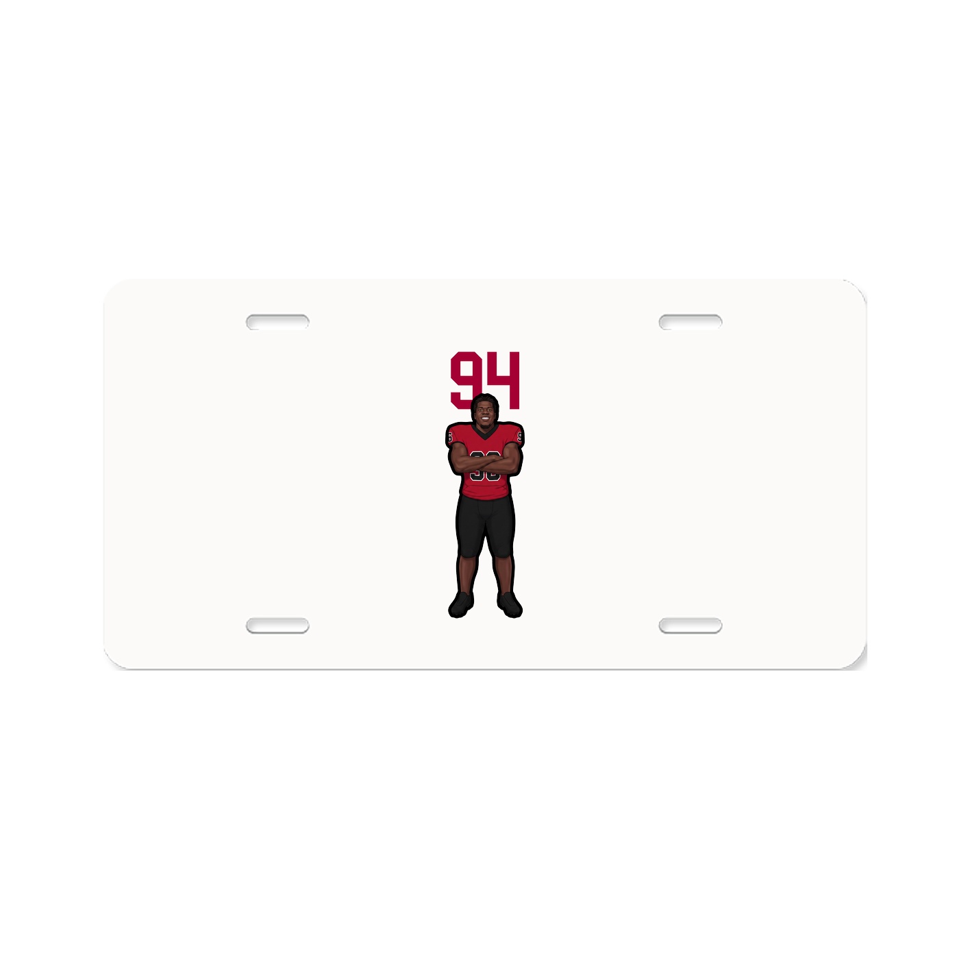 License Plate — Number Top in Classic