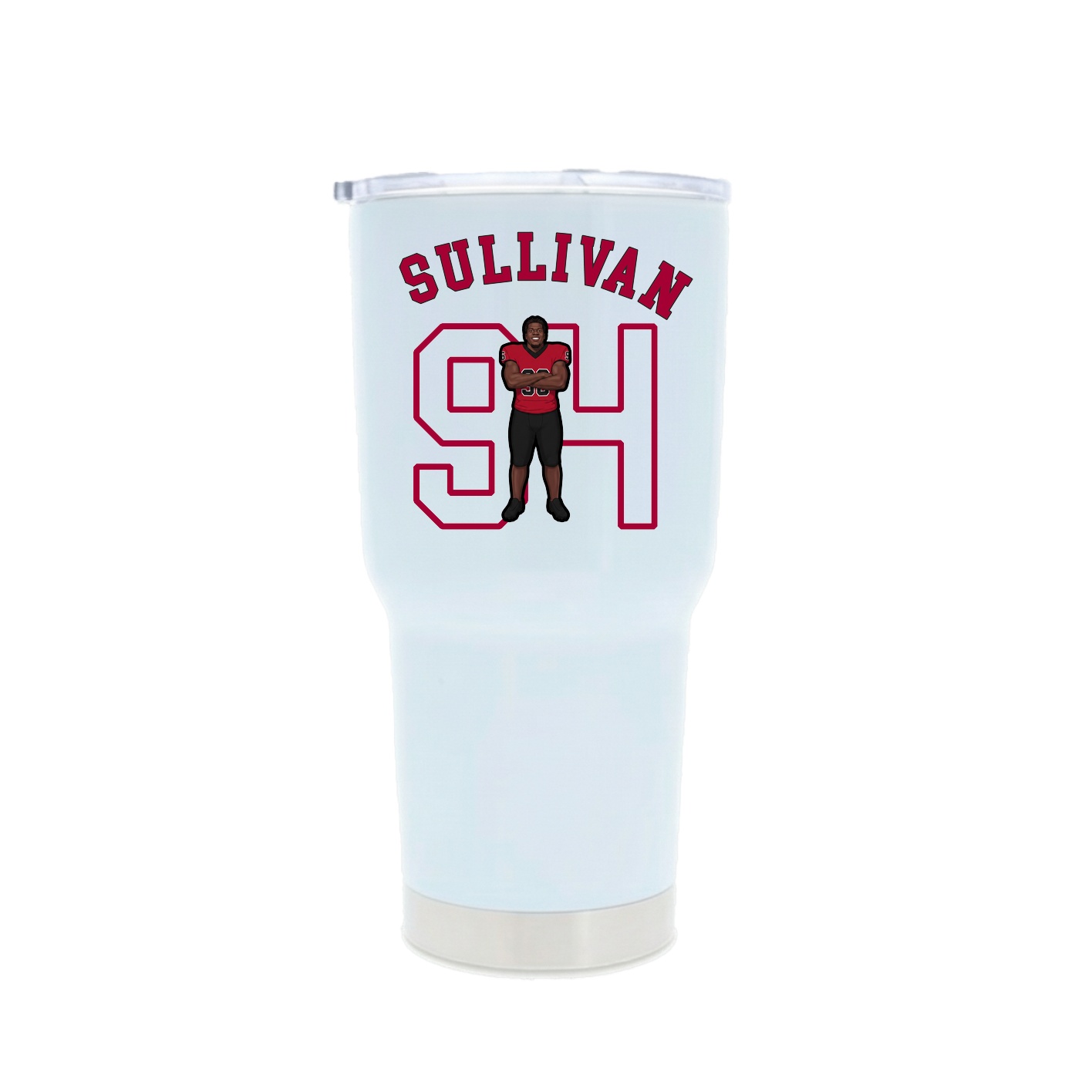 30oz Stainless Steel Tumbler — Shirsey Arch in White