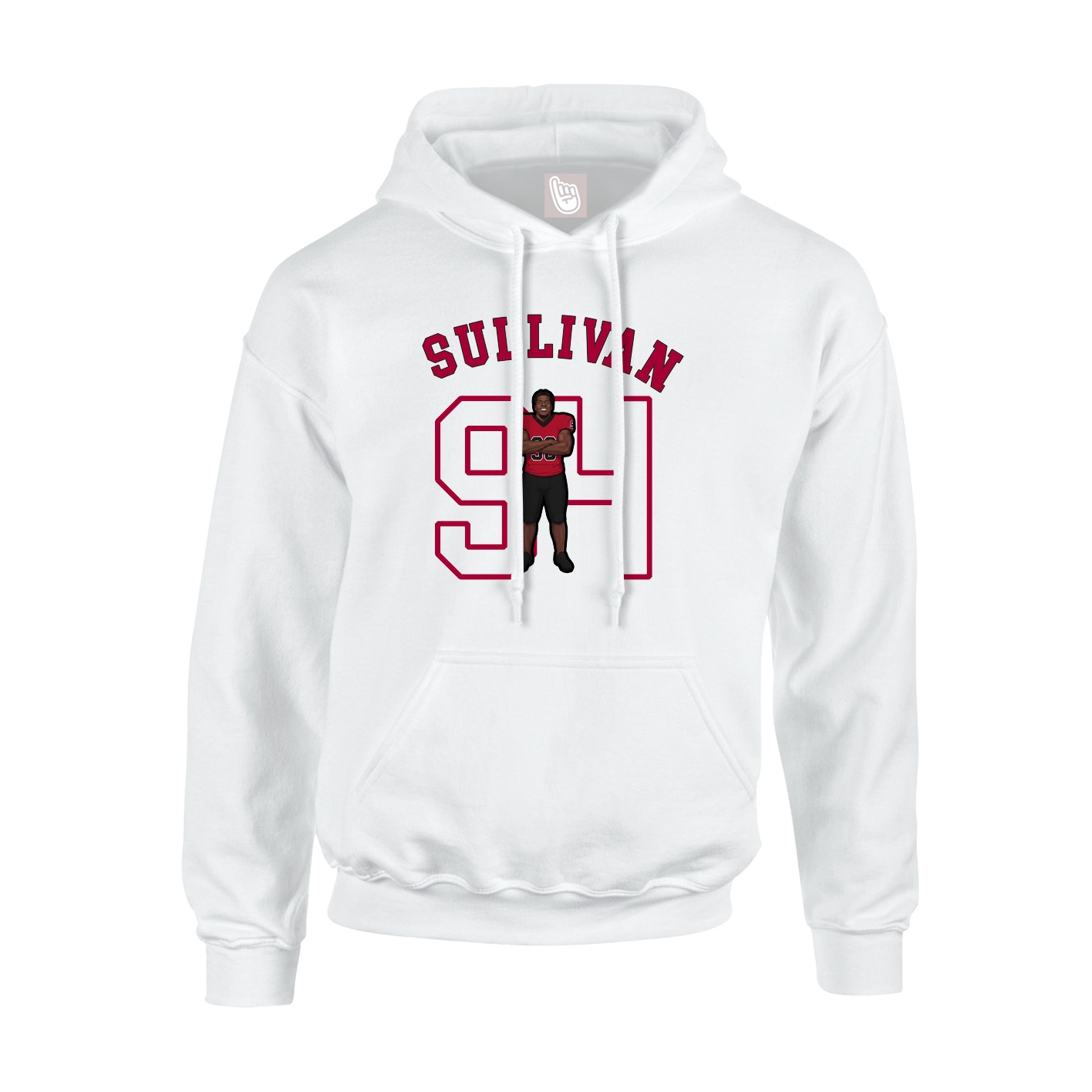 Hoodie — Shirsey Arch in White