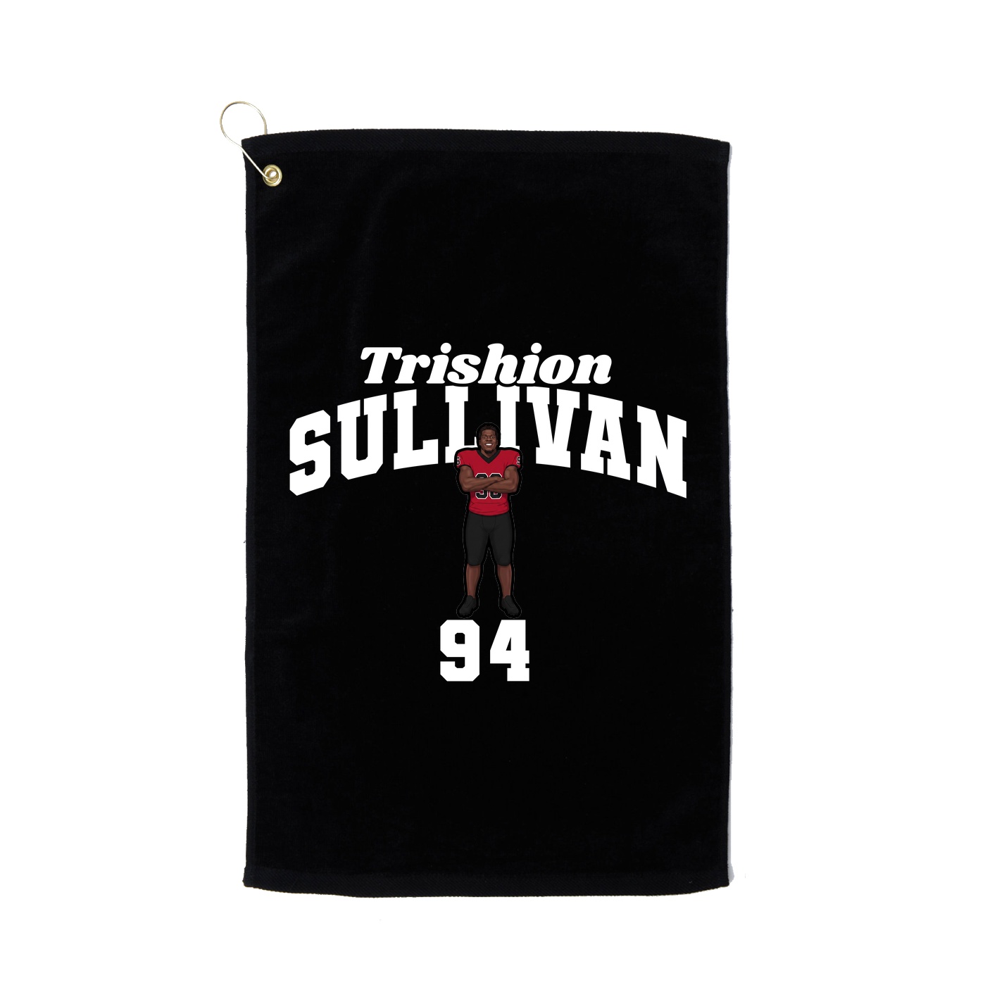 Golf Towel — Signature Arch in Black