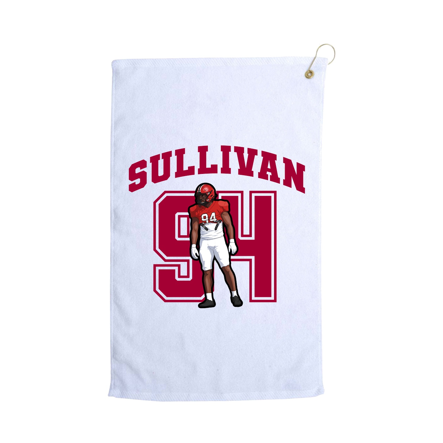 Golf Towel — Number in White