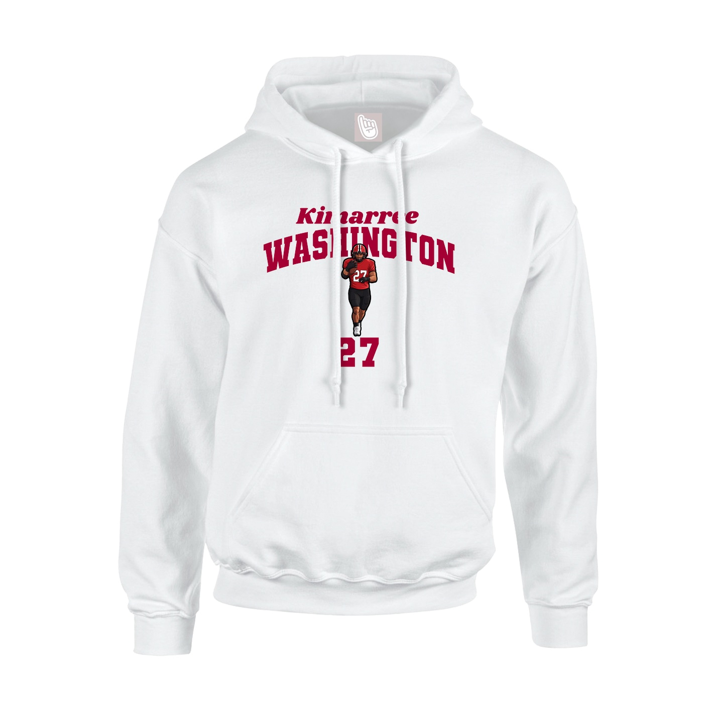 Hoodie — Signature Arch in White