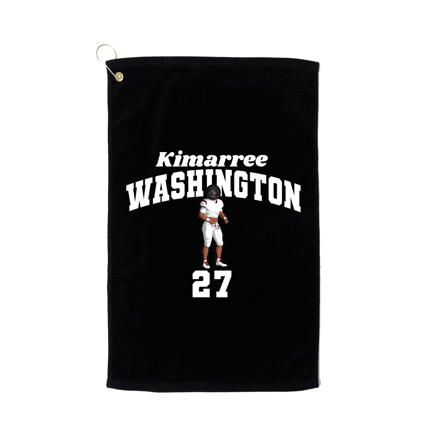 Golf Towel — Signature Arch in Black
