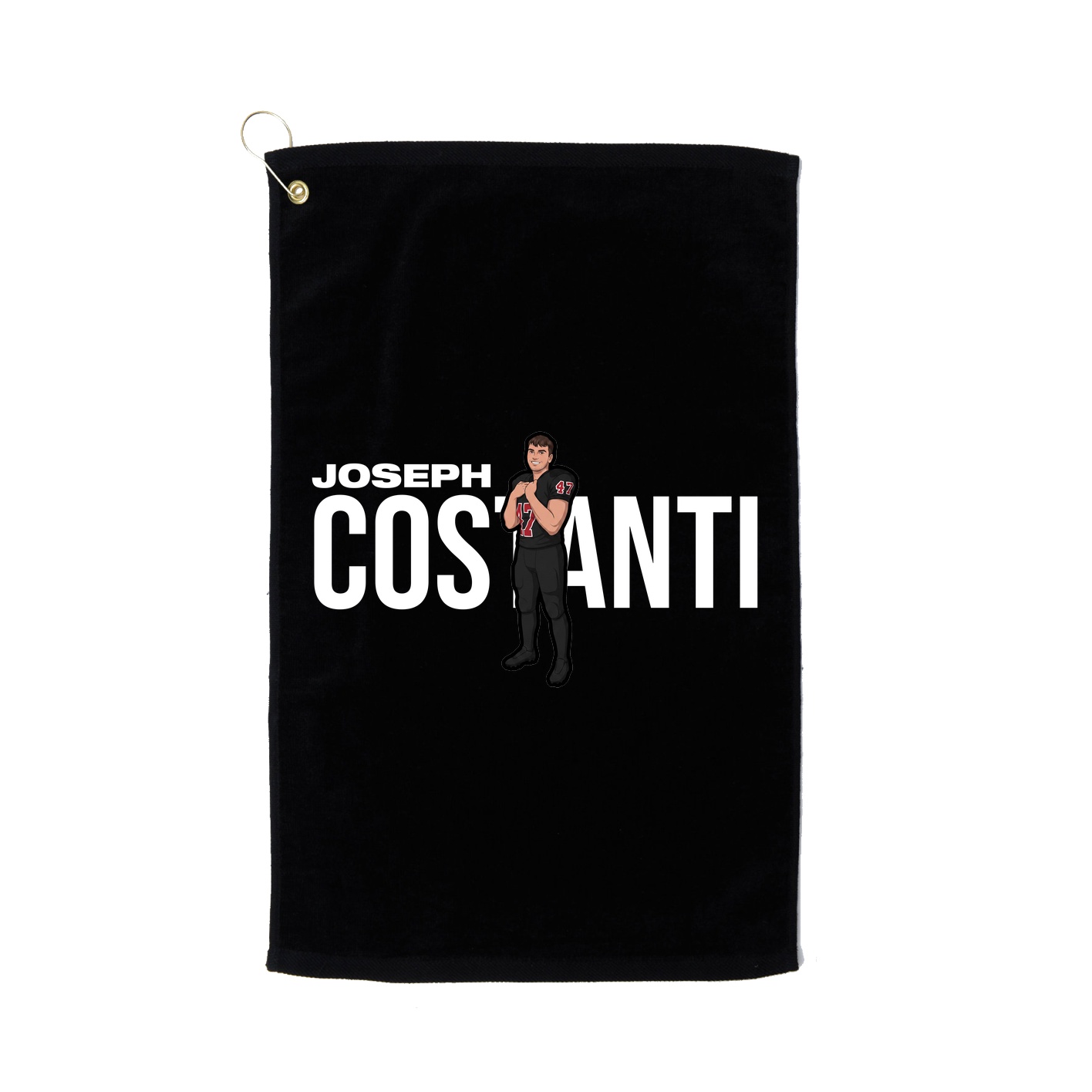 Golf Towel — Player Name in Black