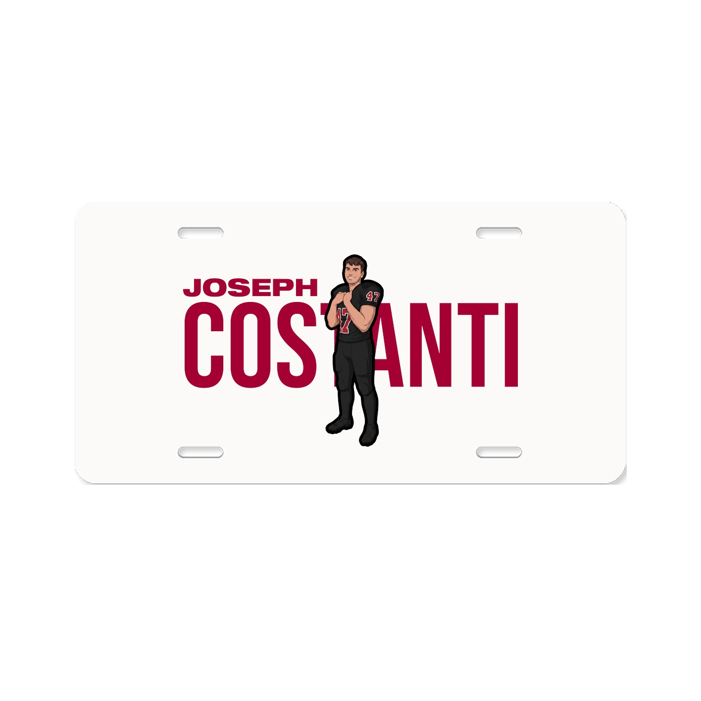 License Plate — Player Name in Classic
