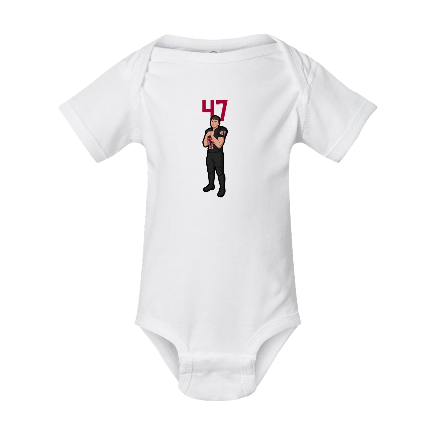 Baby Onesie — Number Top in White
