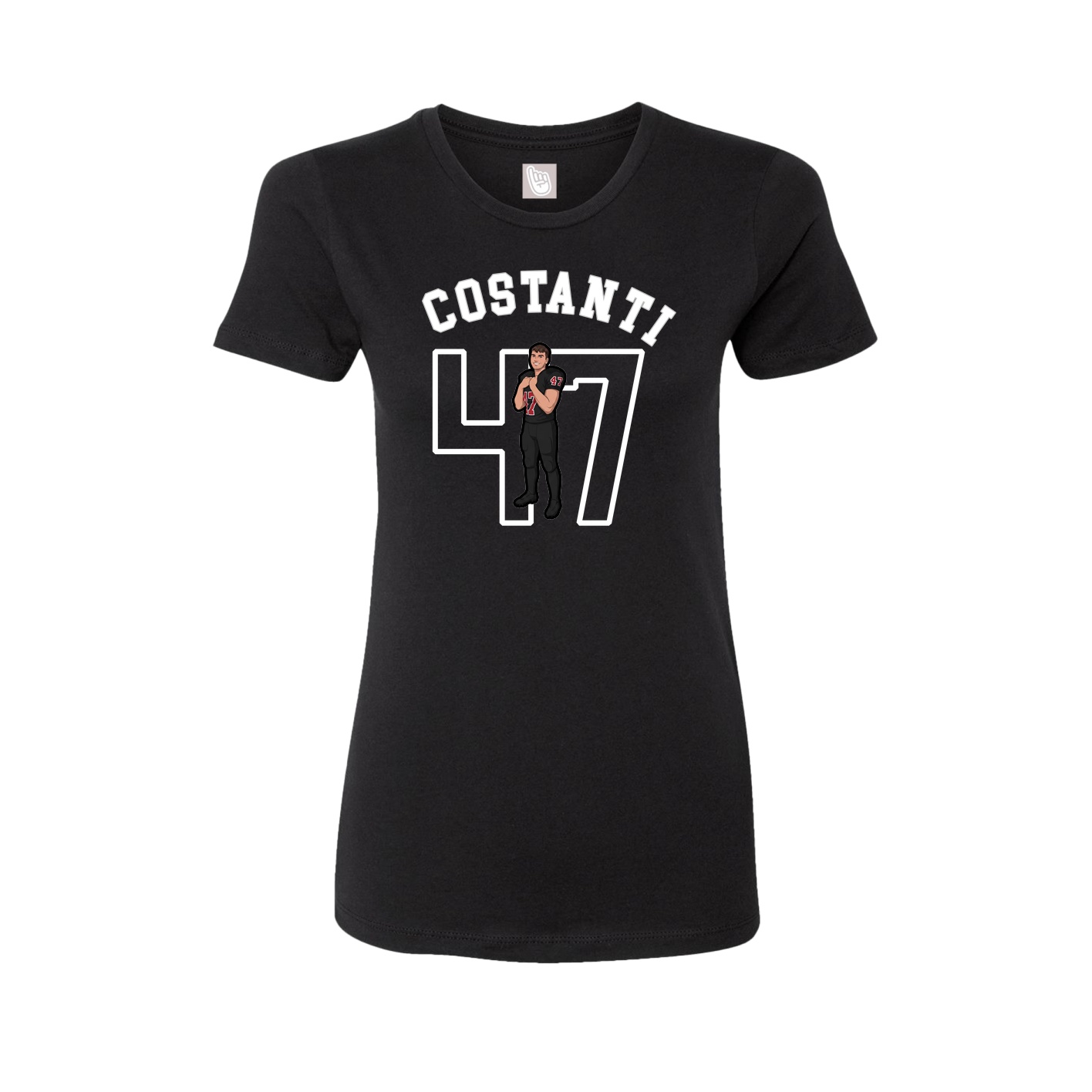 Fitted Women's Tee — Shirsey Arch in Black