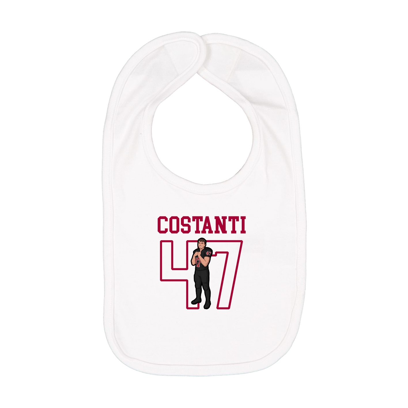 Infant Bib — Shirsey in White