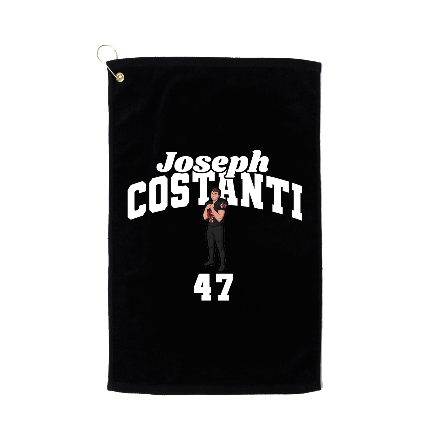 Golf Towel — Signature Arch in Black