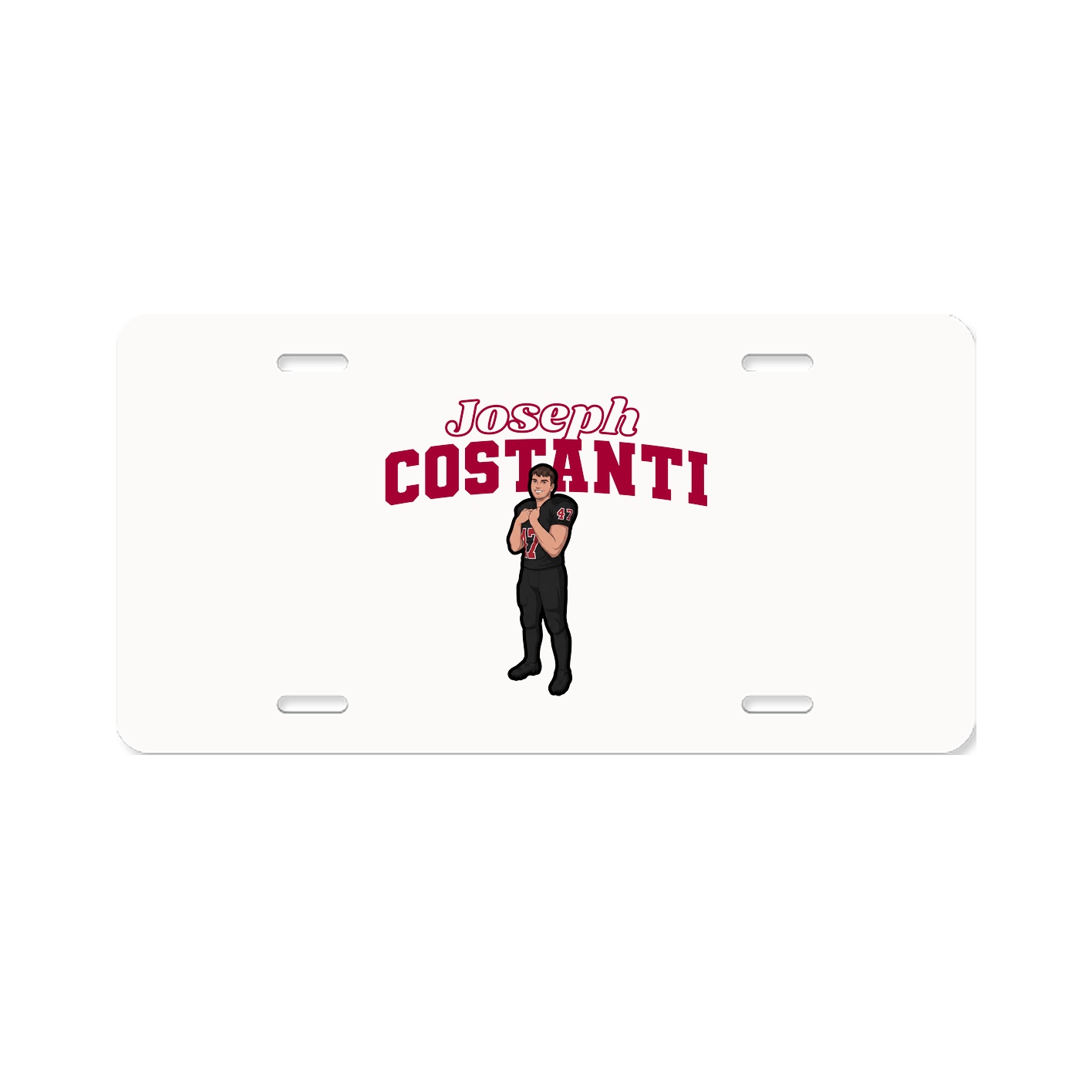 License Plate — Name Arch in Classic