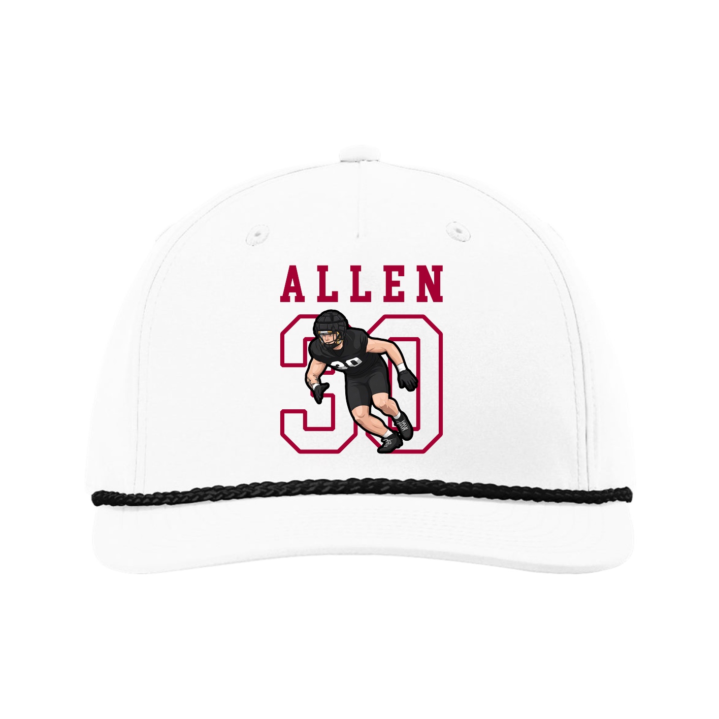 Five-Panel Classic Rope Cap — Shirsey in White