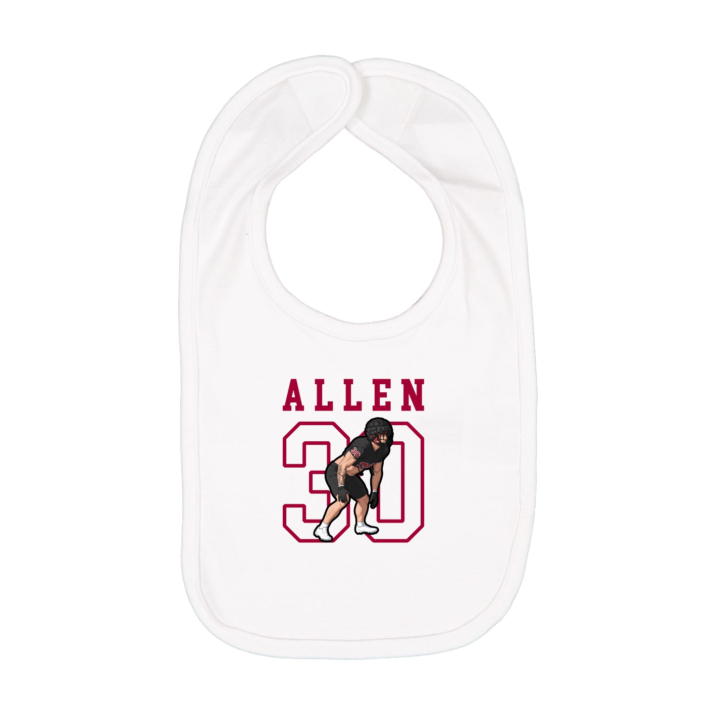 Infant Bib — Shirsey in White