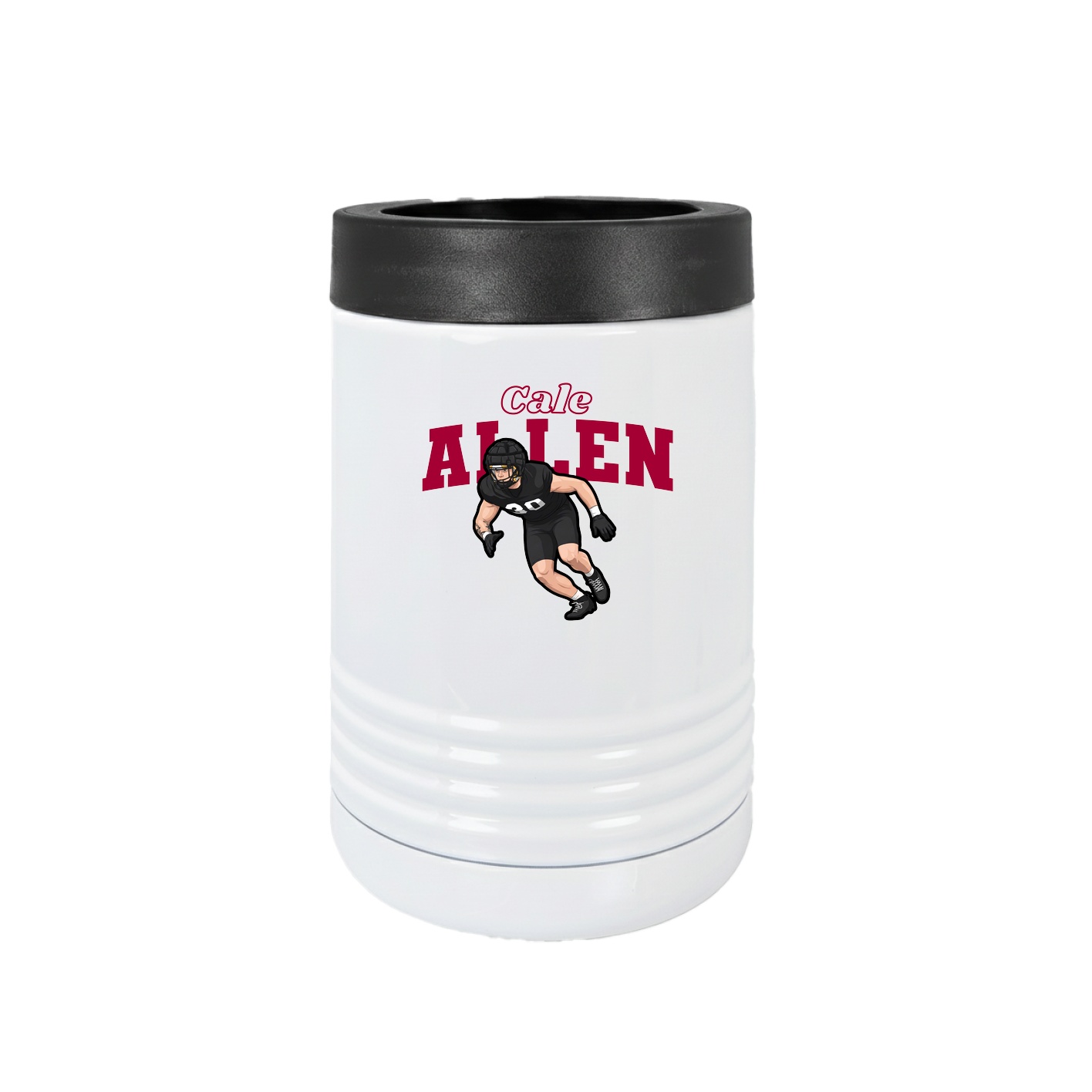 Beverage Holder — Name Arch in White