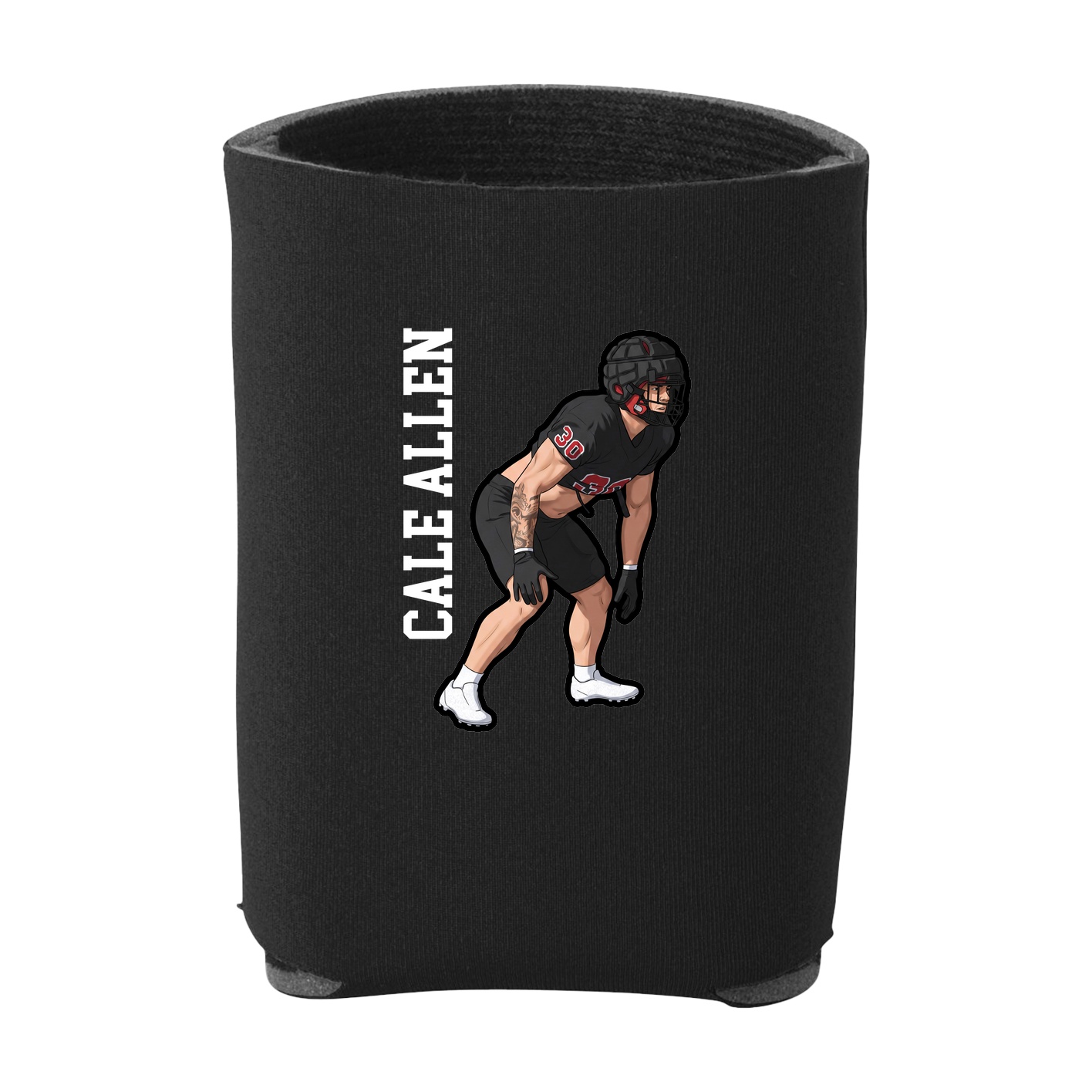 Can Holder — Name Vertical in Black