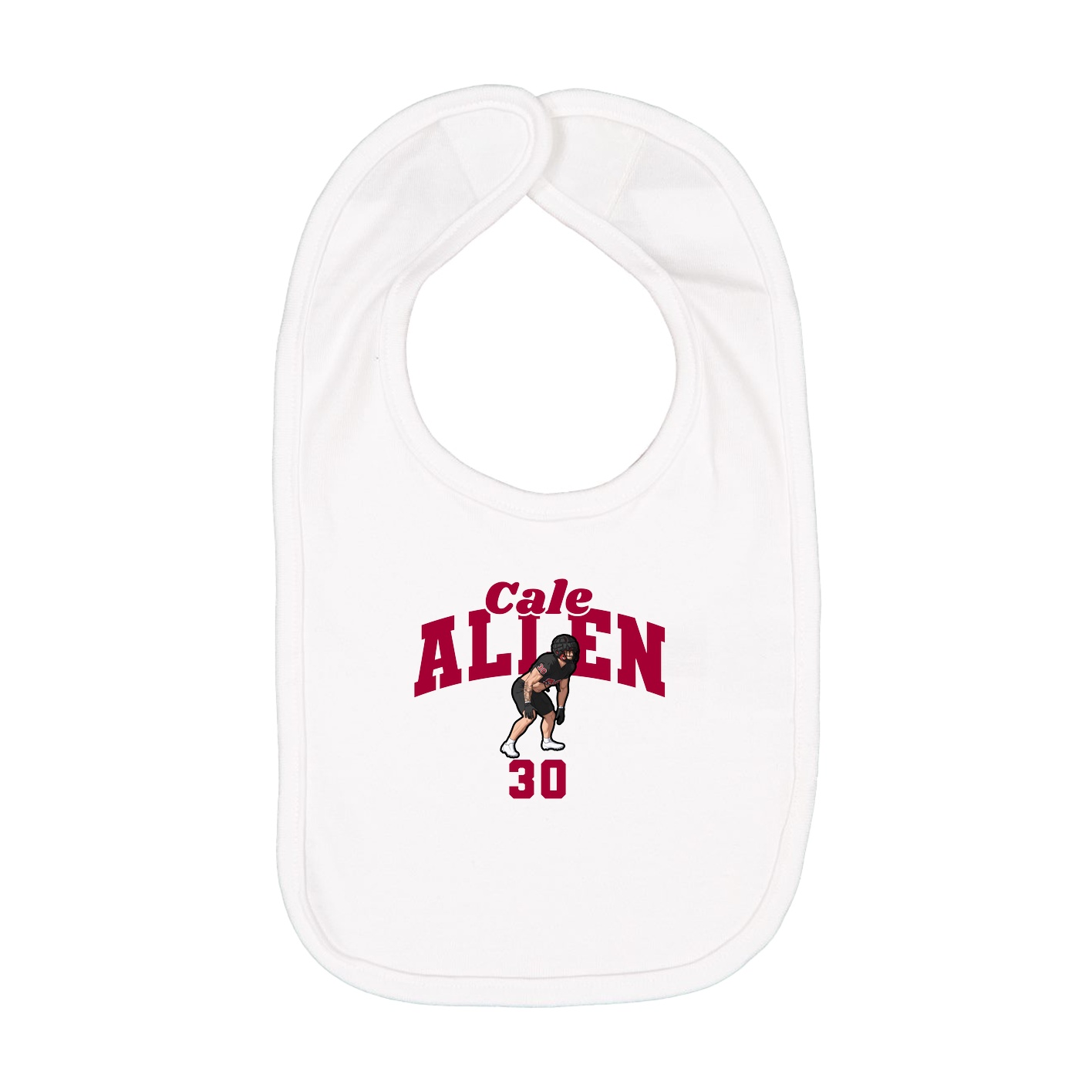 Infant Bib — Signature Arch in White