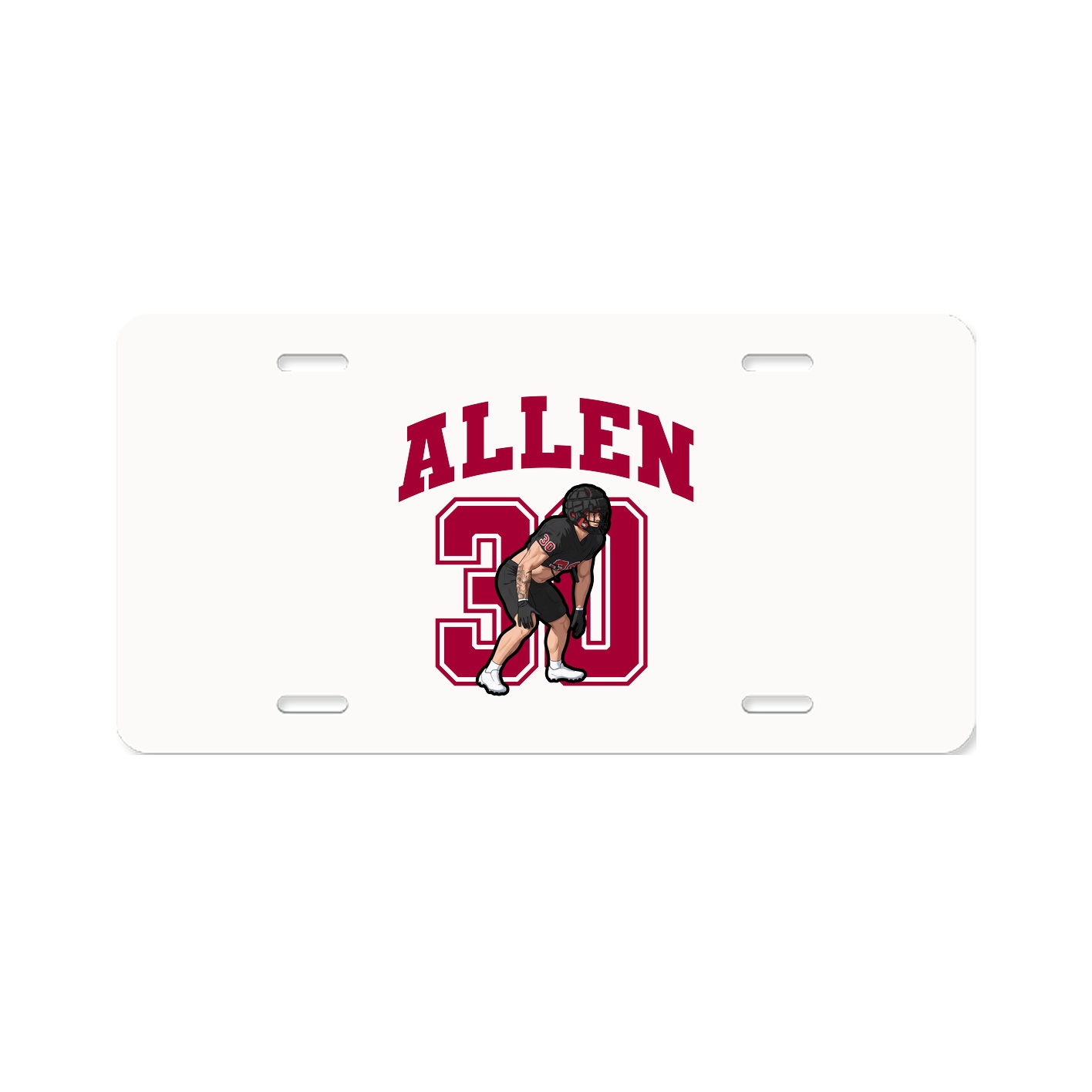 License Plate — Number in Classic