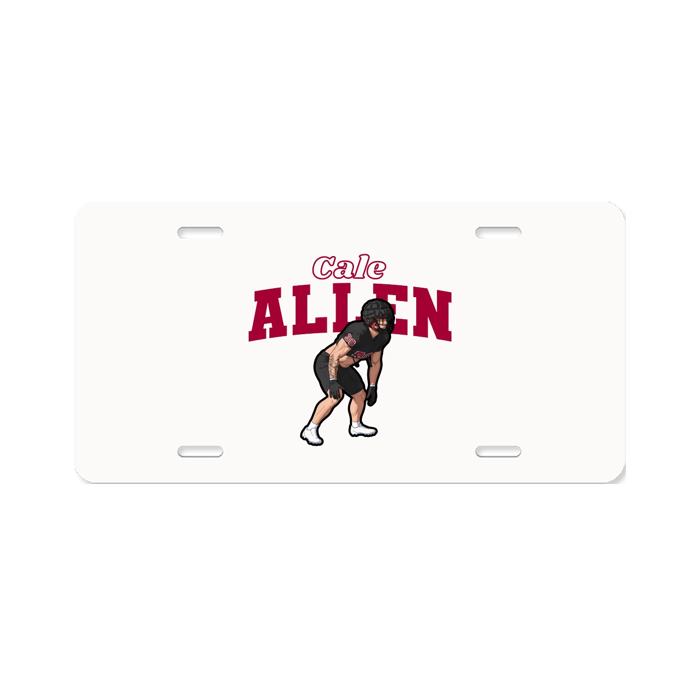 License Plate — Name Arch in Classic