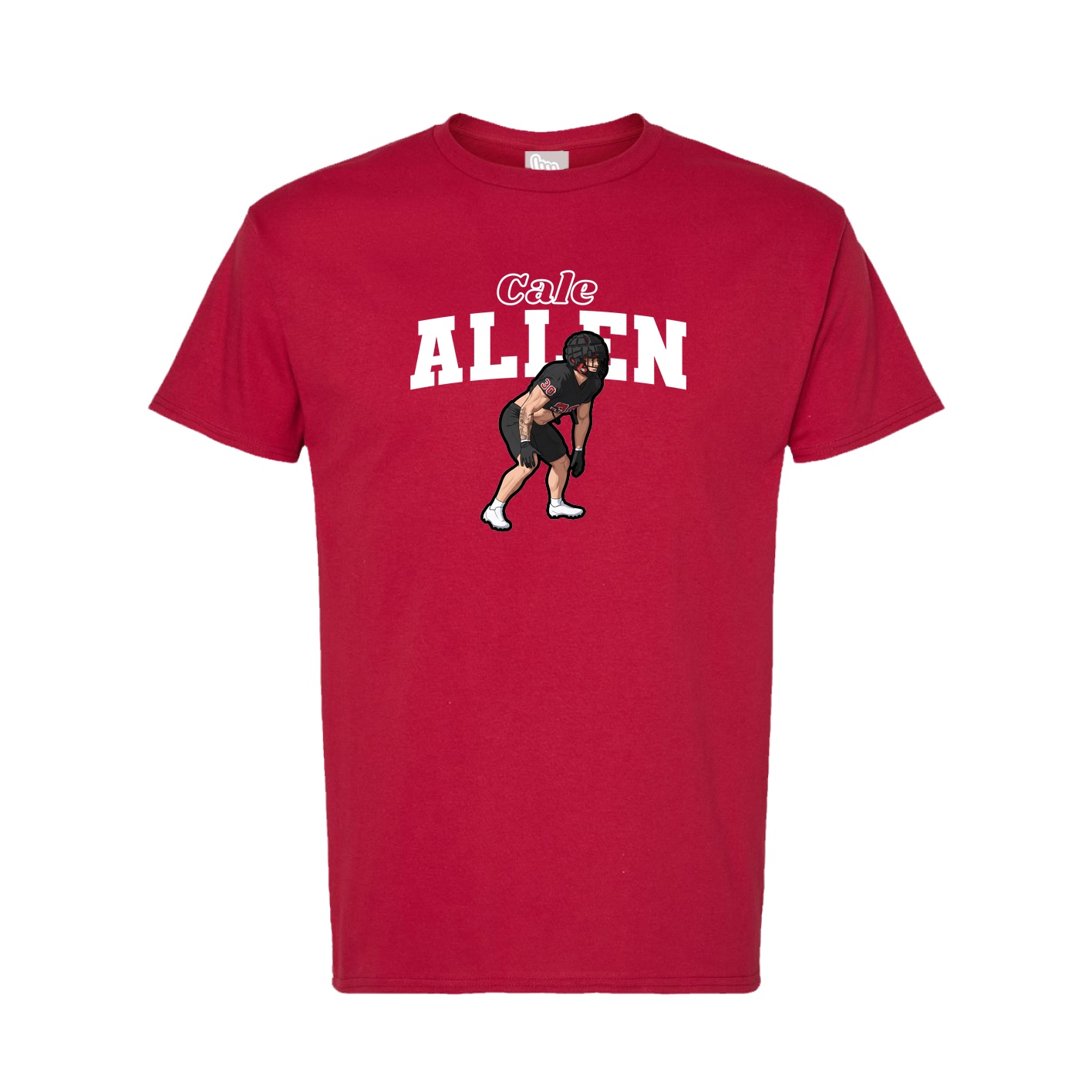 Tee — Name Arch in Crimson