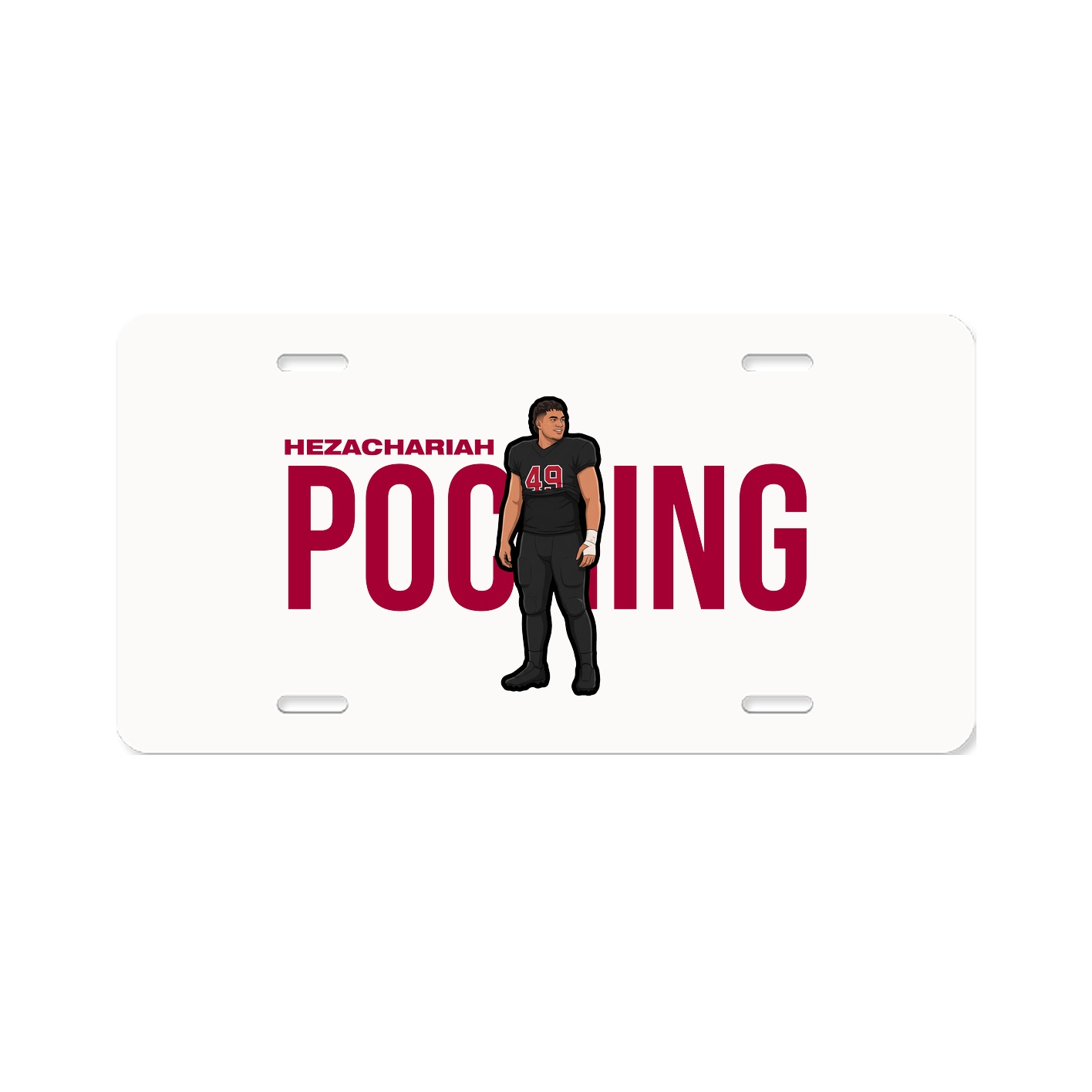 License Plate — Player Name in Classic