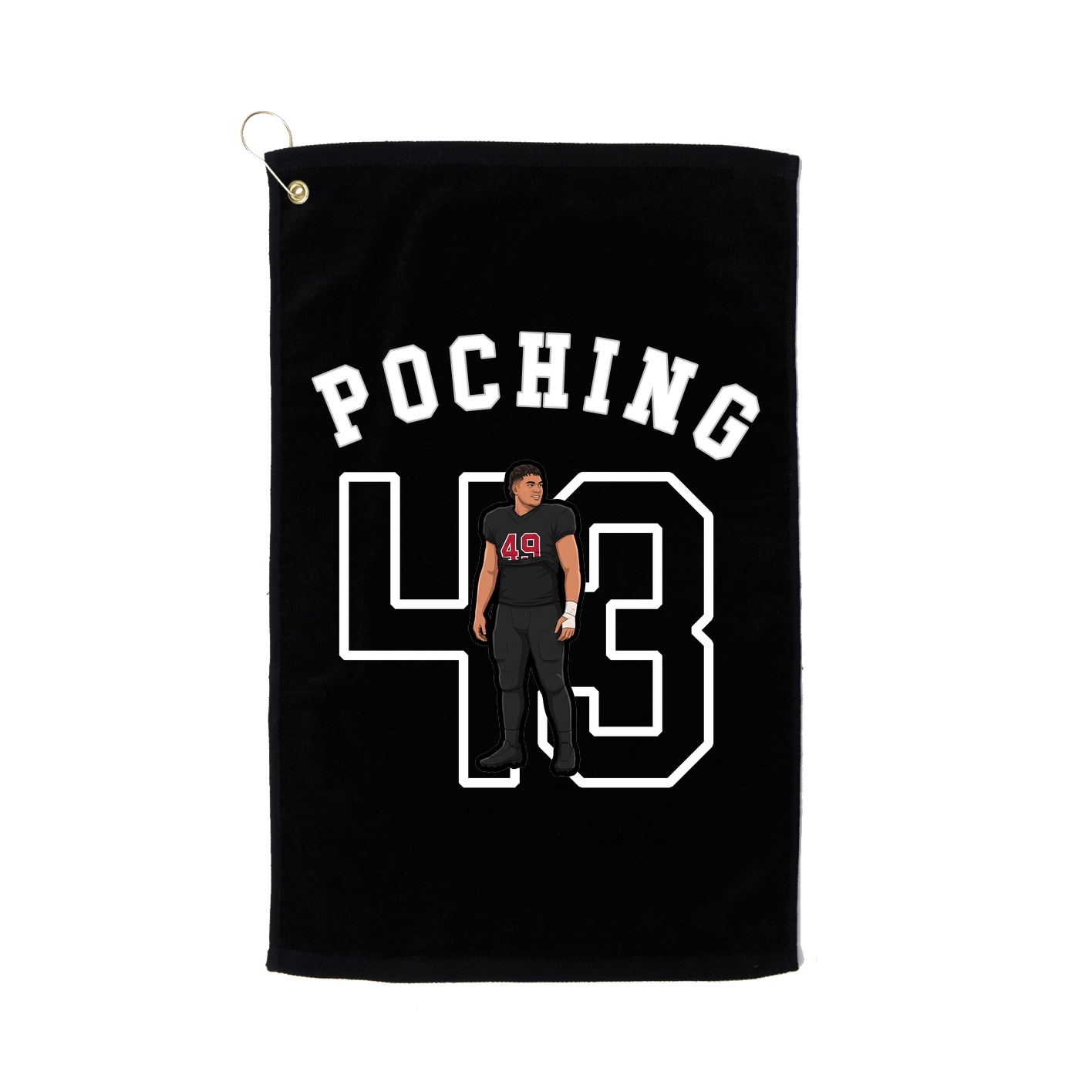 Golf Towel — Shirsey Arch in Black