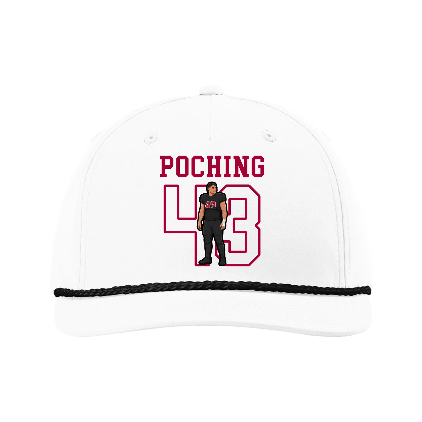 Five-Panel Classic Rope Cap — Shirsey in White