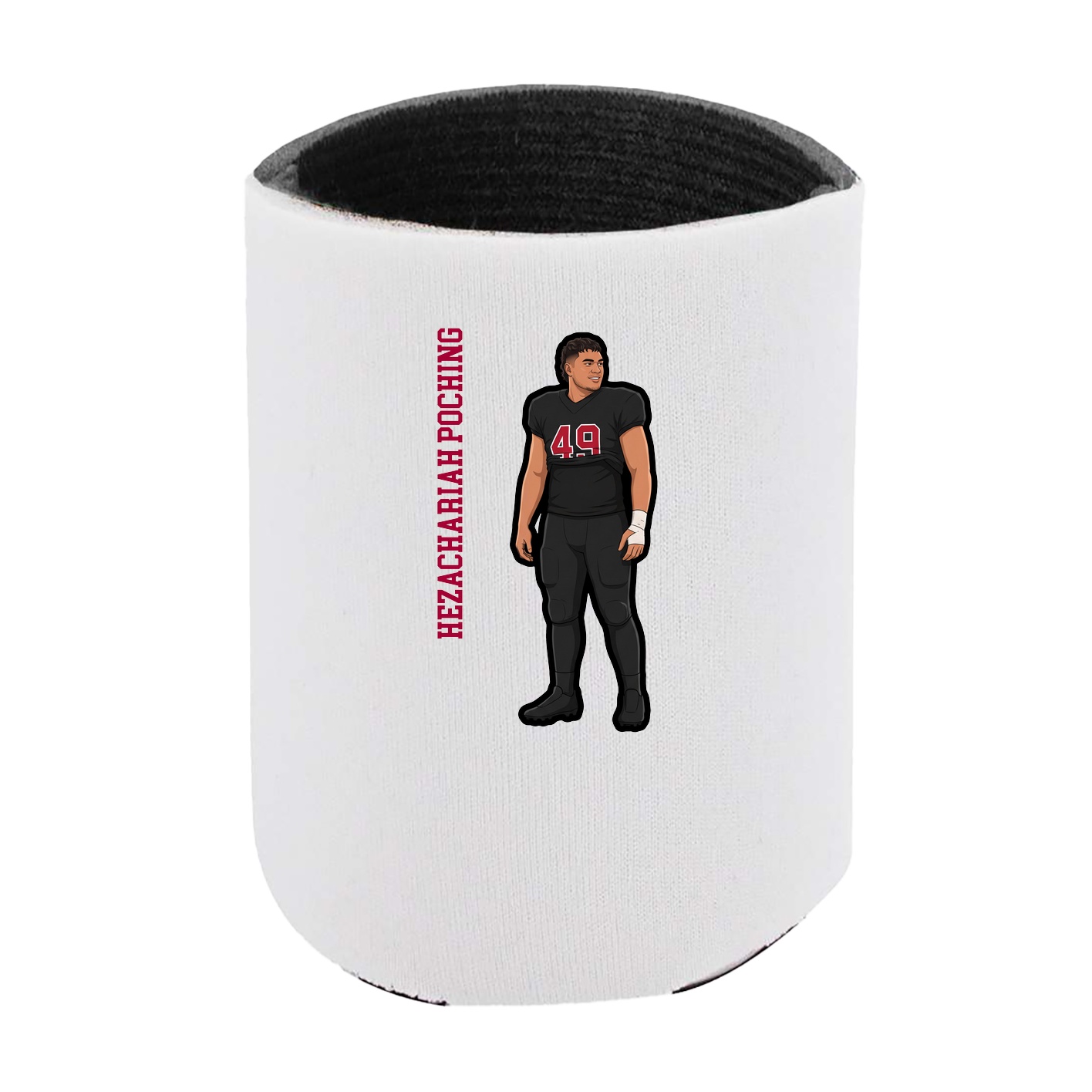 Can Holder — Name Vertical in White