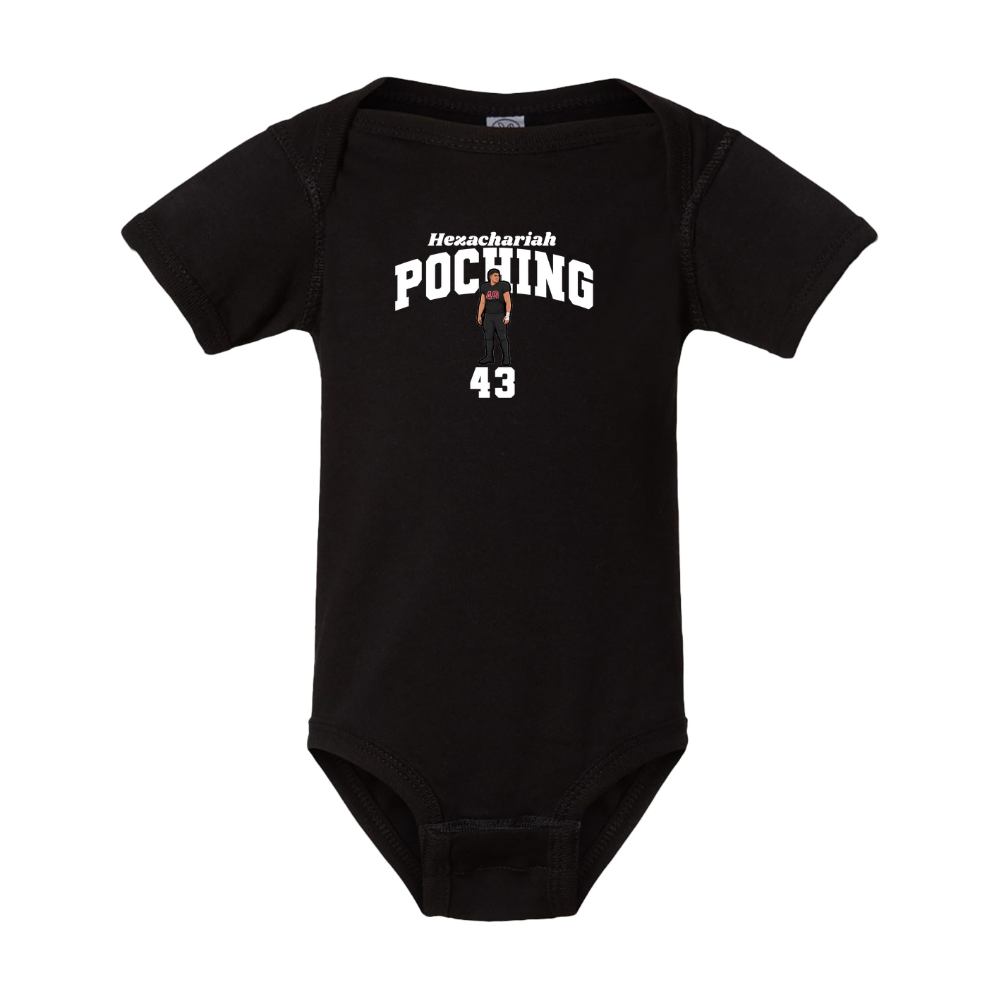 Baby Onesie — Signature Arch in Black