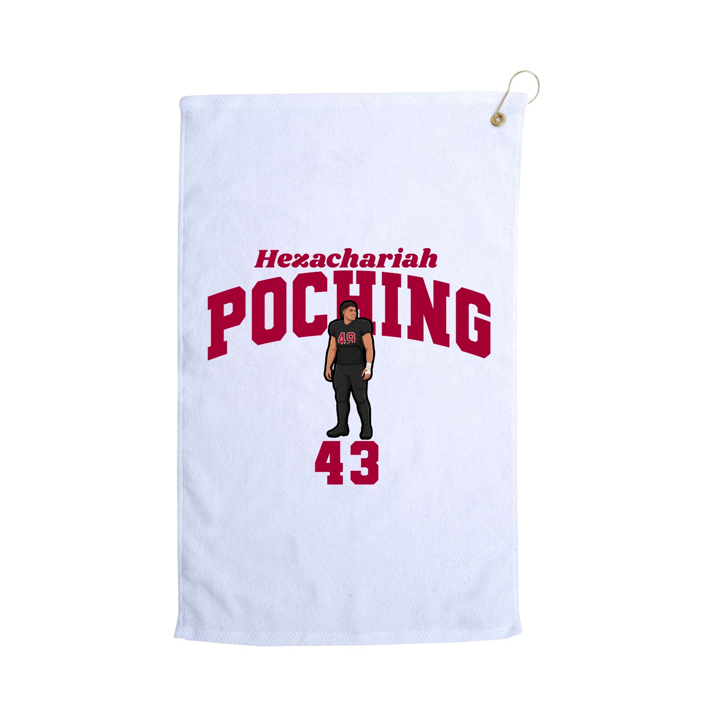 Golf Towel — Signature Arch in White