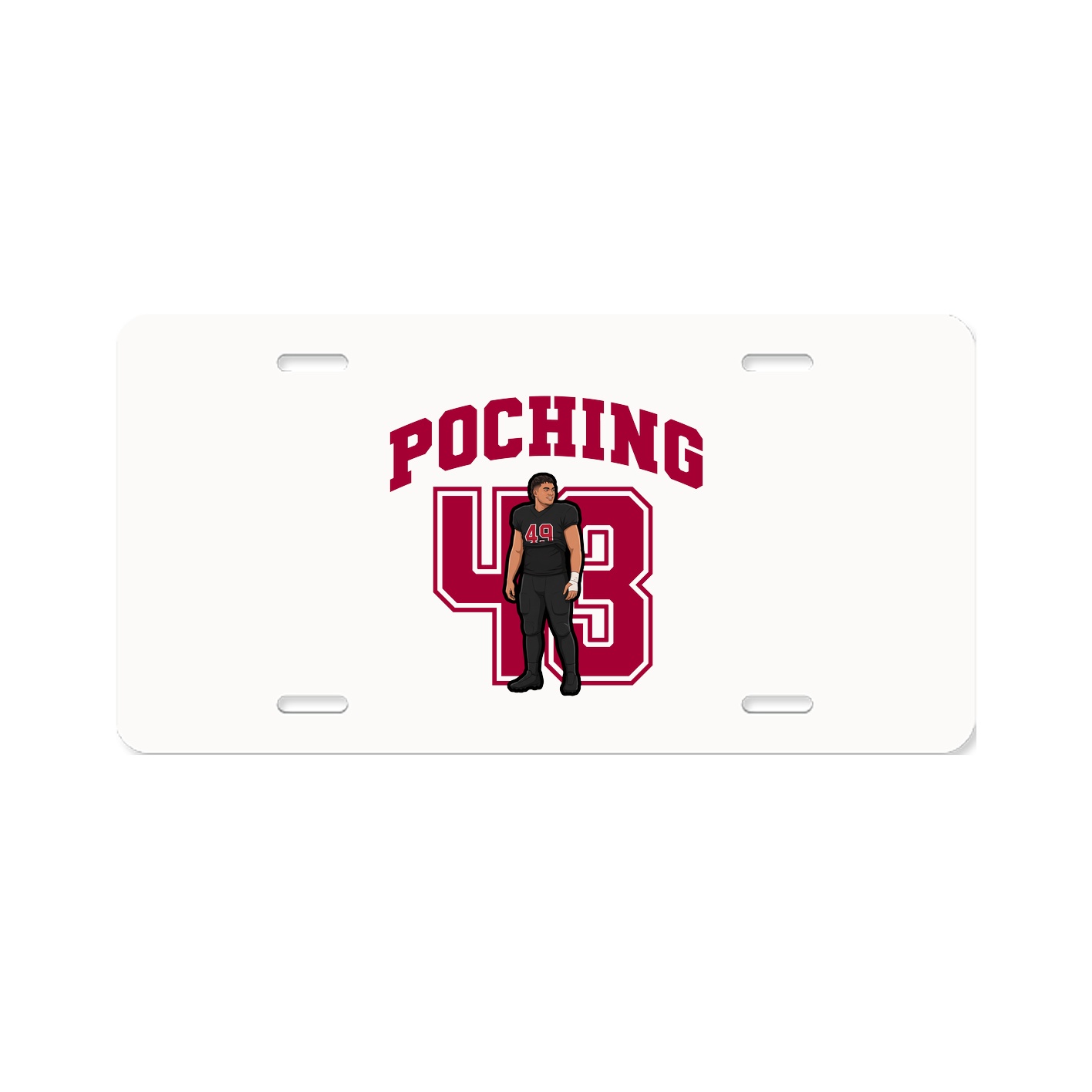License Plate — Number in Classic