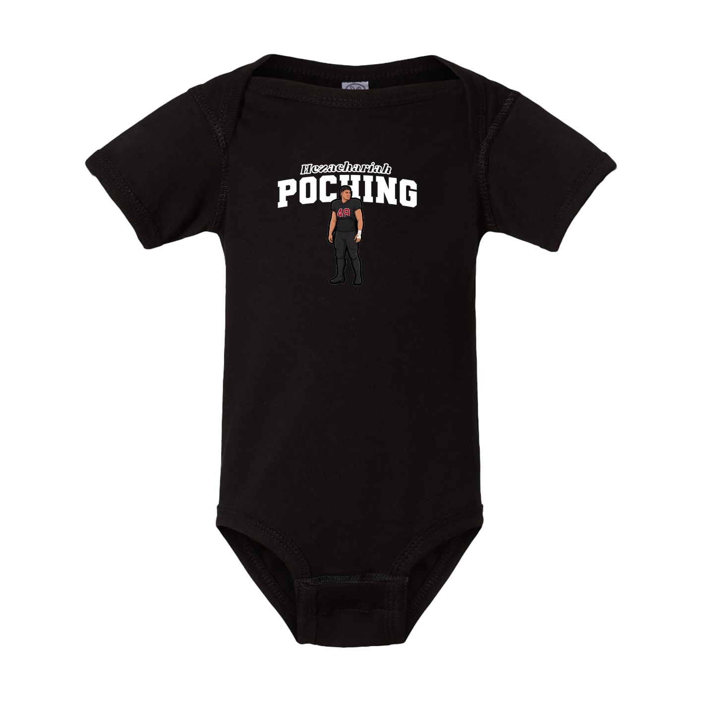 Baby Onesie — Name Arch in Black
