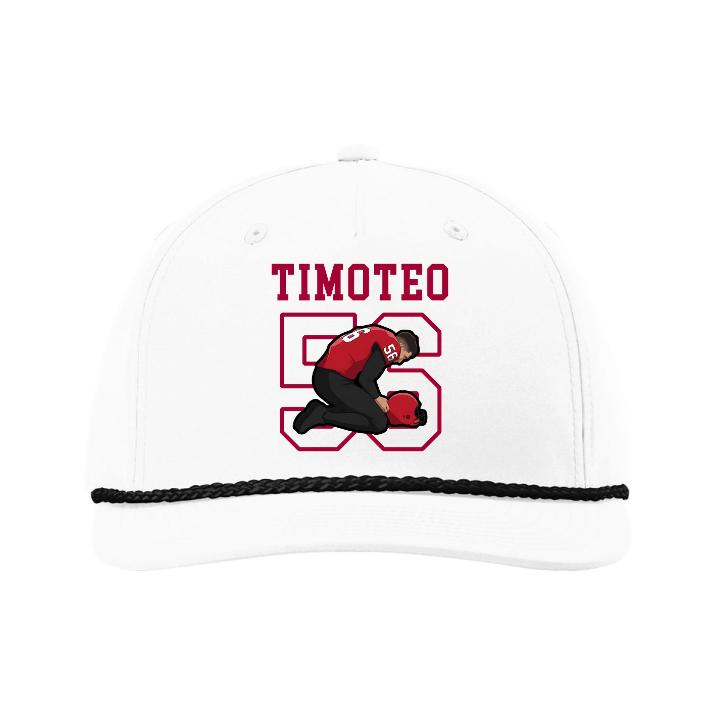 Five-Panel Classic Rope Cap — Shirsey in White