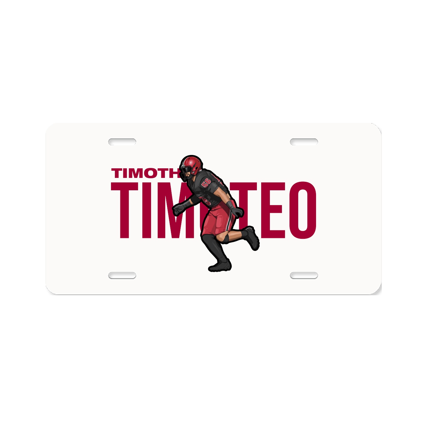 License Plate — Player Name in Classic
