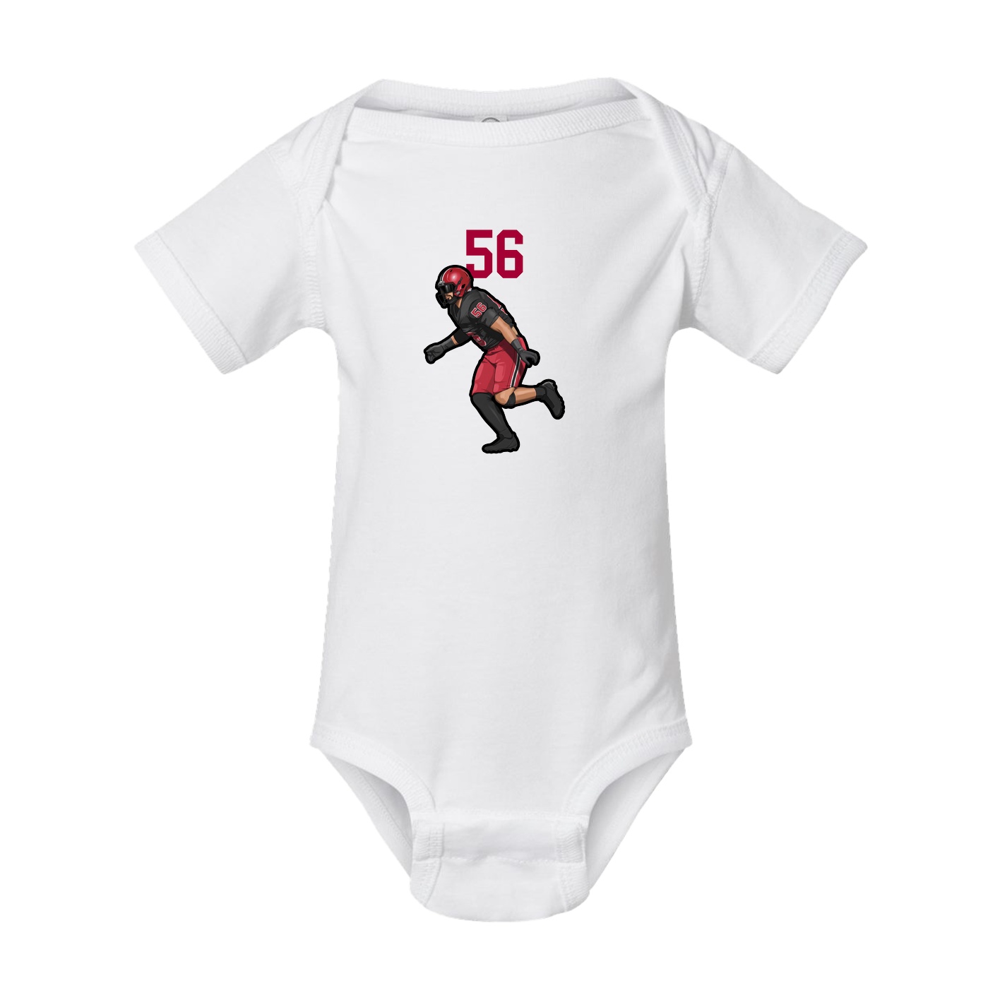 Baby Onesie — Number Top in White