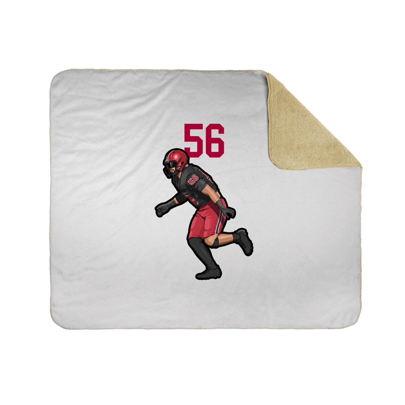 Throw Blanket — Number Top in White