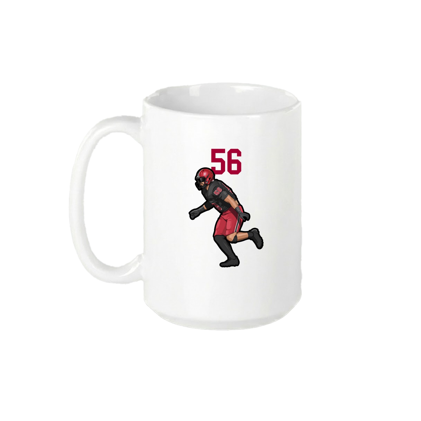 15oz Coffee Mug — Number Top in White