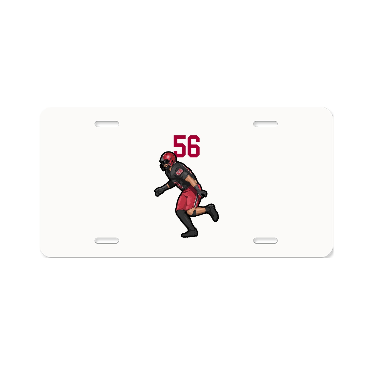 License Plate — Number Top in Classic