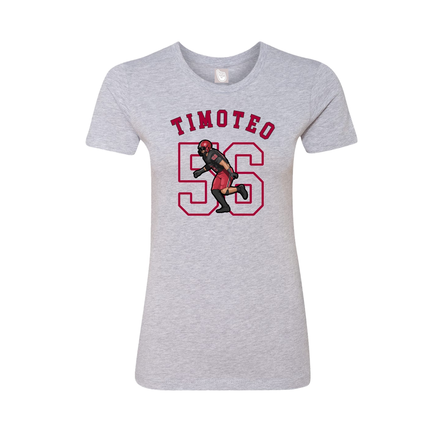 Fitted Women's Tee — Shirsey Arch in Grey